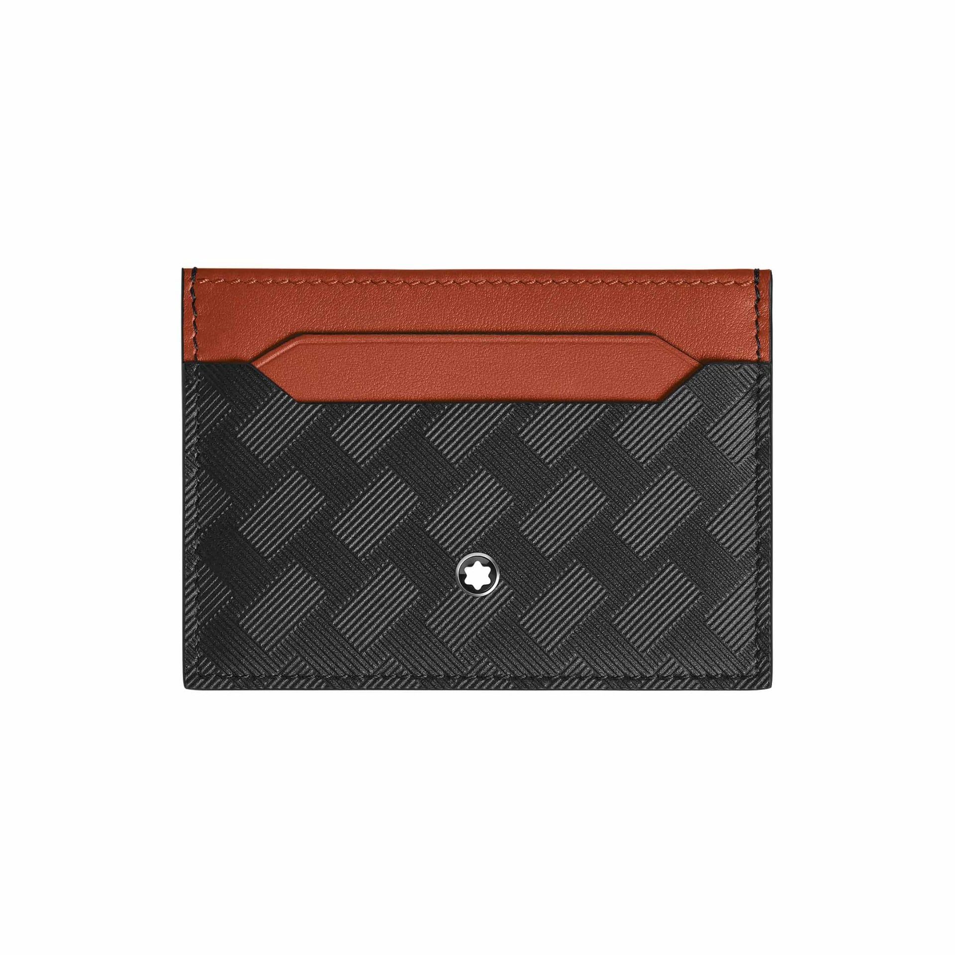 Montblanc Portacarte 5 Tasche in Pelle Extreme Nero/Bauxite  223165