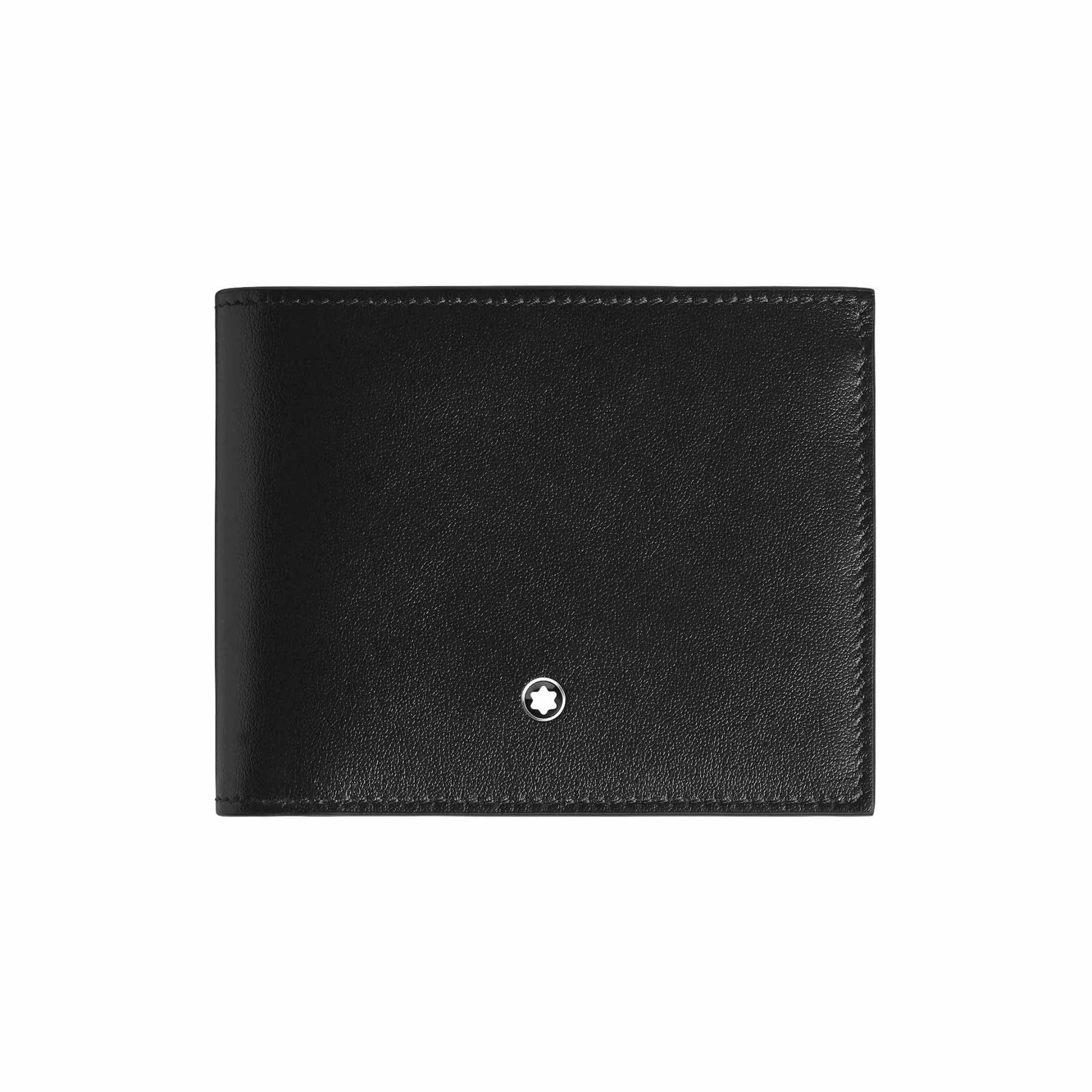 Montblanc Portafoglio 6 Tasche in Pelle Meisterstück Nero/Quercia Rossa  223135