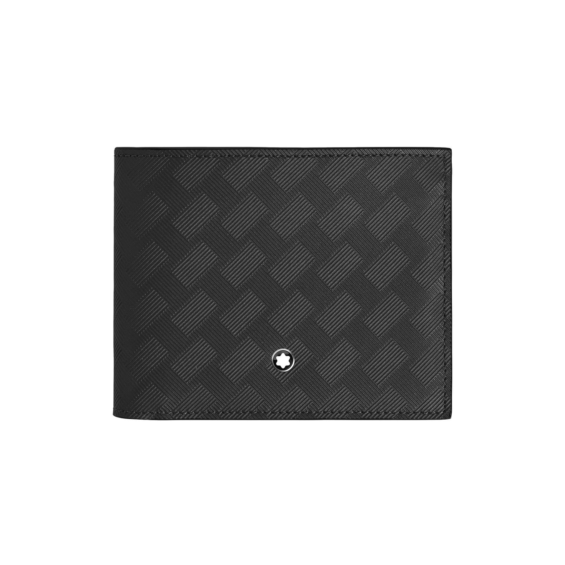 Montblanc Portafoglio 6 Tasche in Pelle Extreme Nero/Bauxite  223163