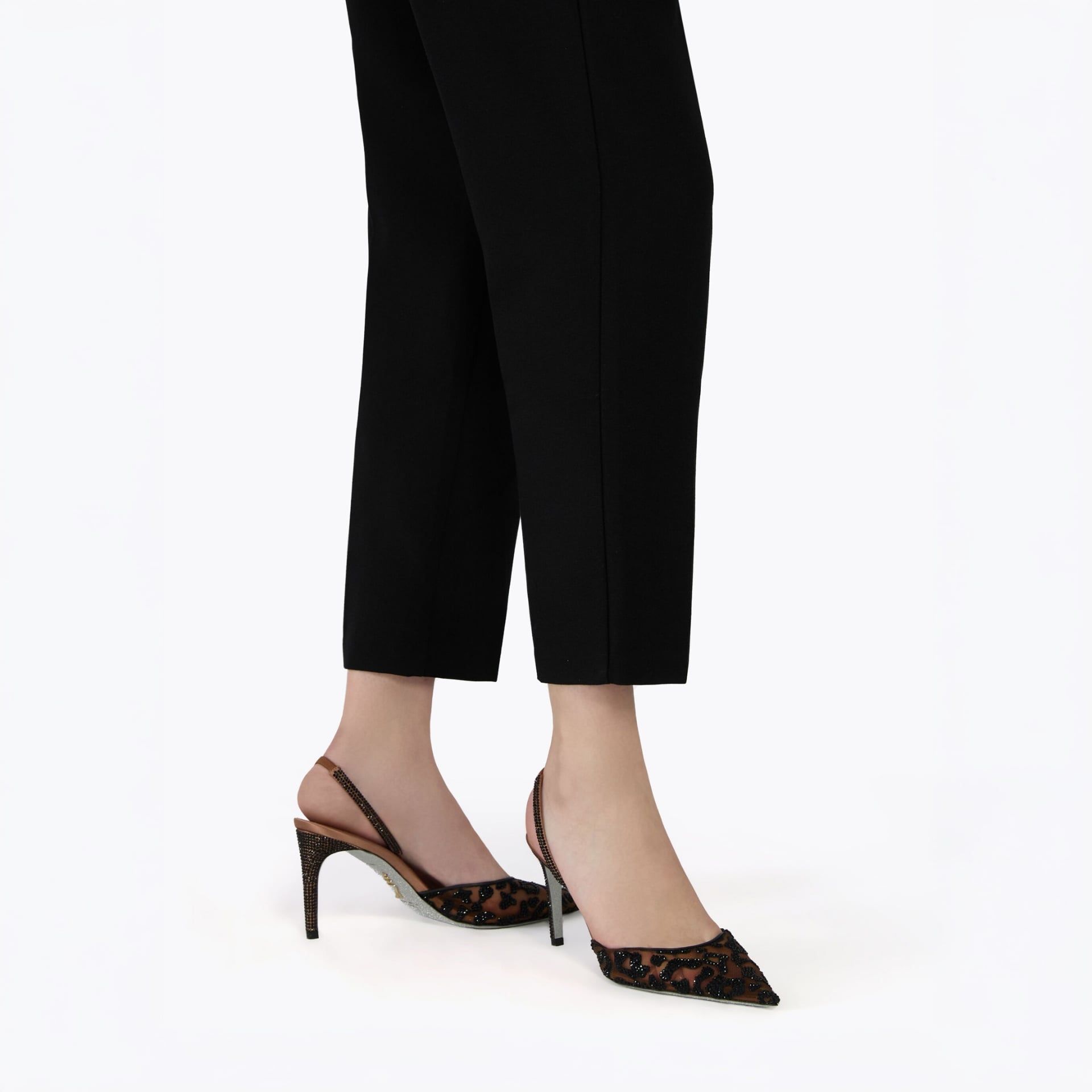 Rene Caovilla Allura - Slingback Tacco Medio Cammello  C12884-080-RV05Y452