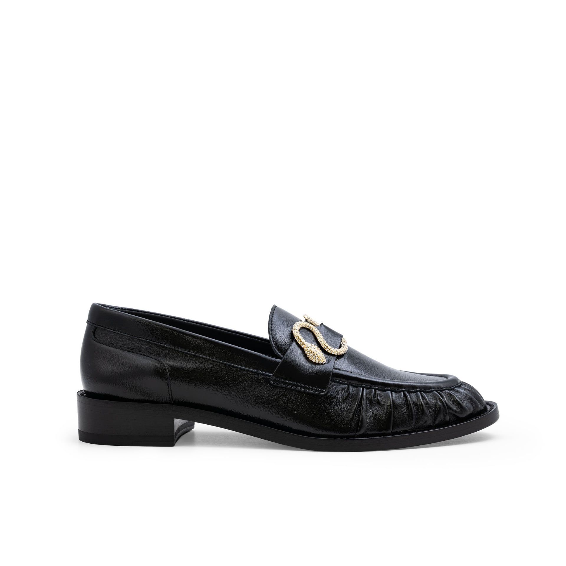 Rene Caovilla Morgana - Mocassino Nero e Oro  C13022-020-NA01X598