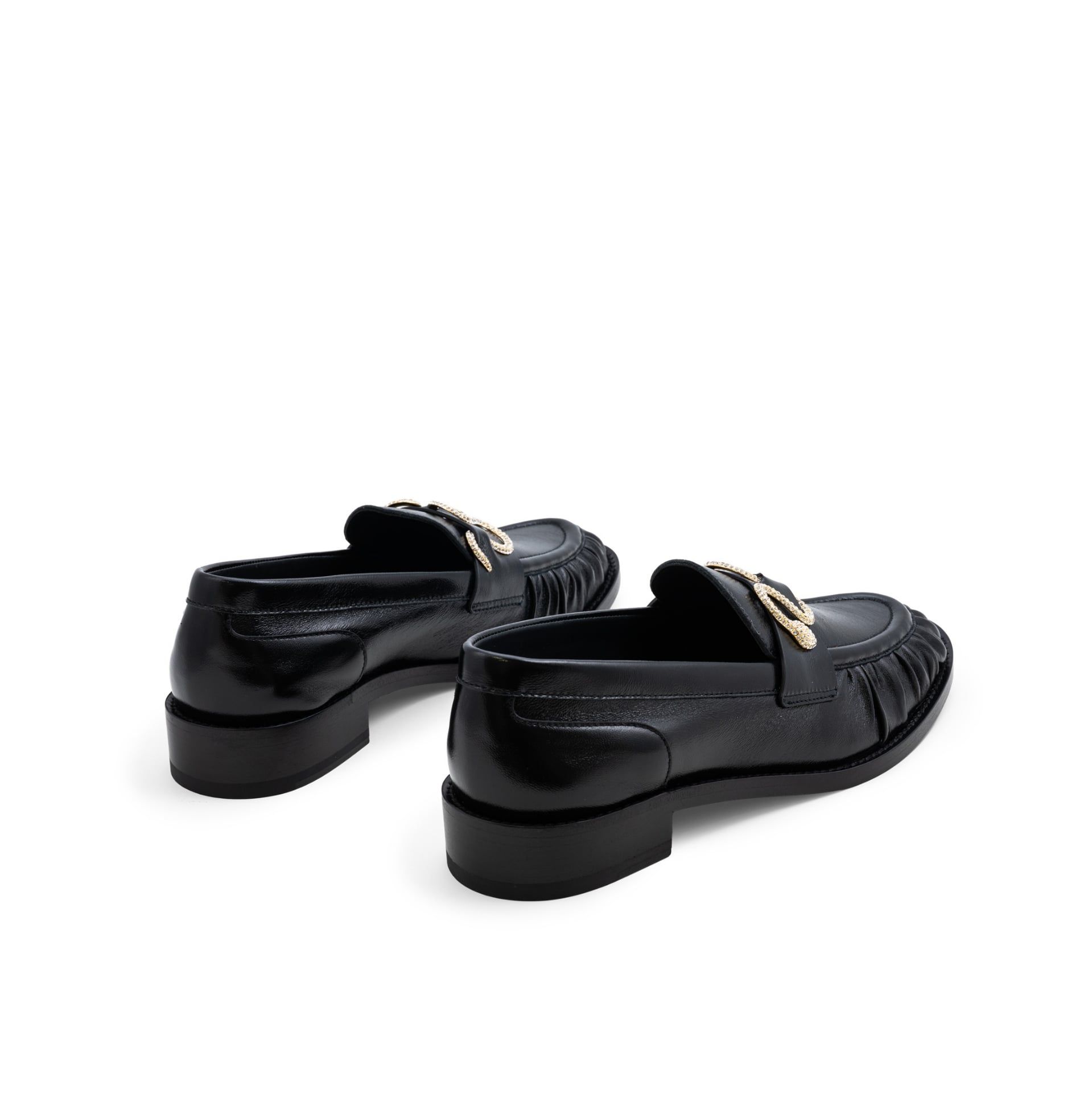 Rene Caovilla Morgana - Mocassino Nero e Oro  C13022-020-NA01X598