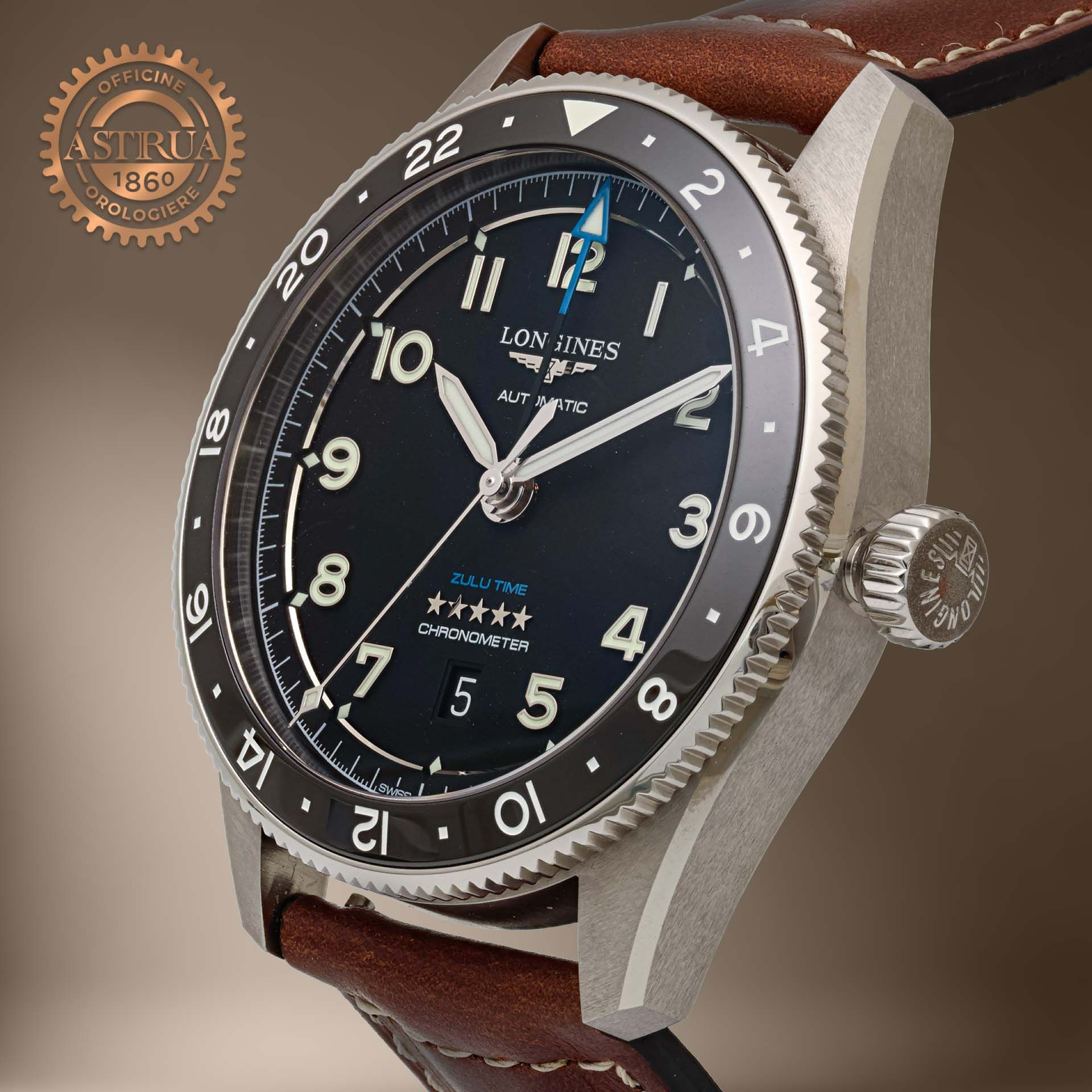 LONGINES Spirit Zulu Time 42 MM L3.812.4.53.2