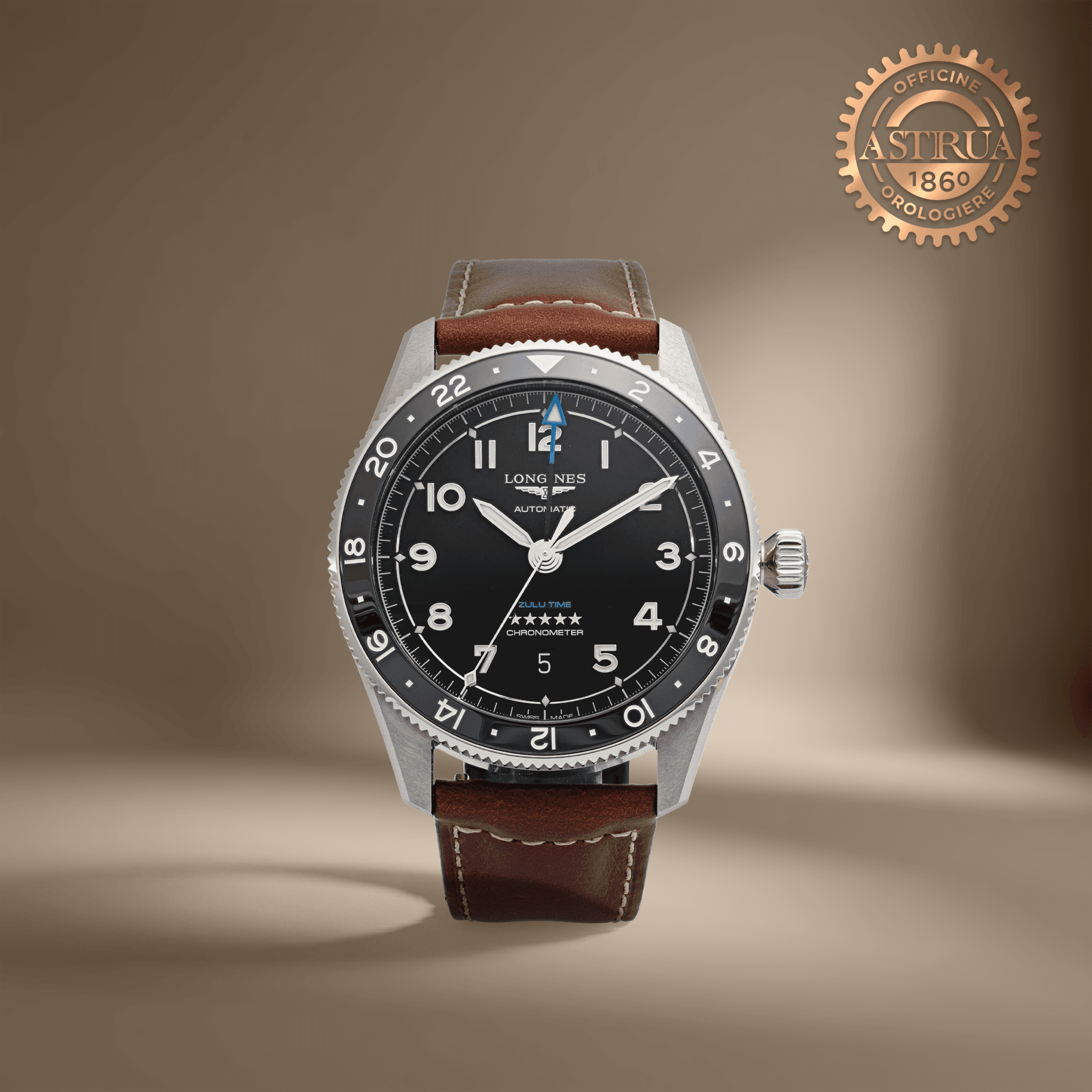 LONGINES Spirit Zulu Time 42 MM L3.812.4.53.2