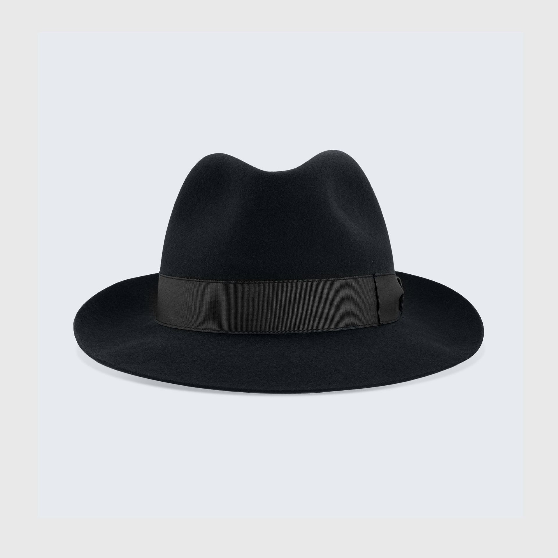 Borsalino Cappello Federico Feltro Alessandria Tesa Media Nero  390055-02A1