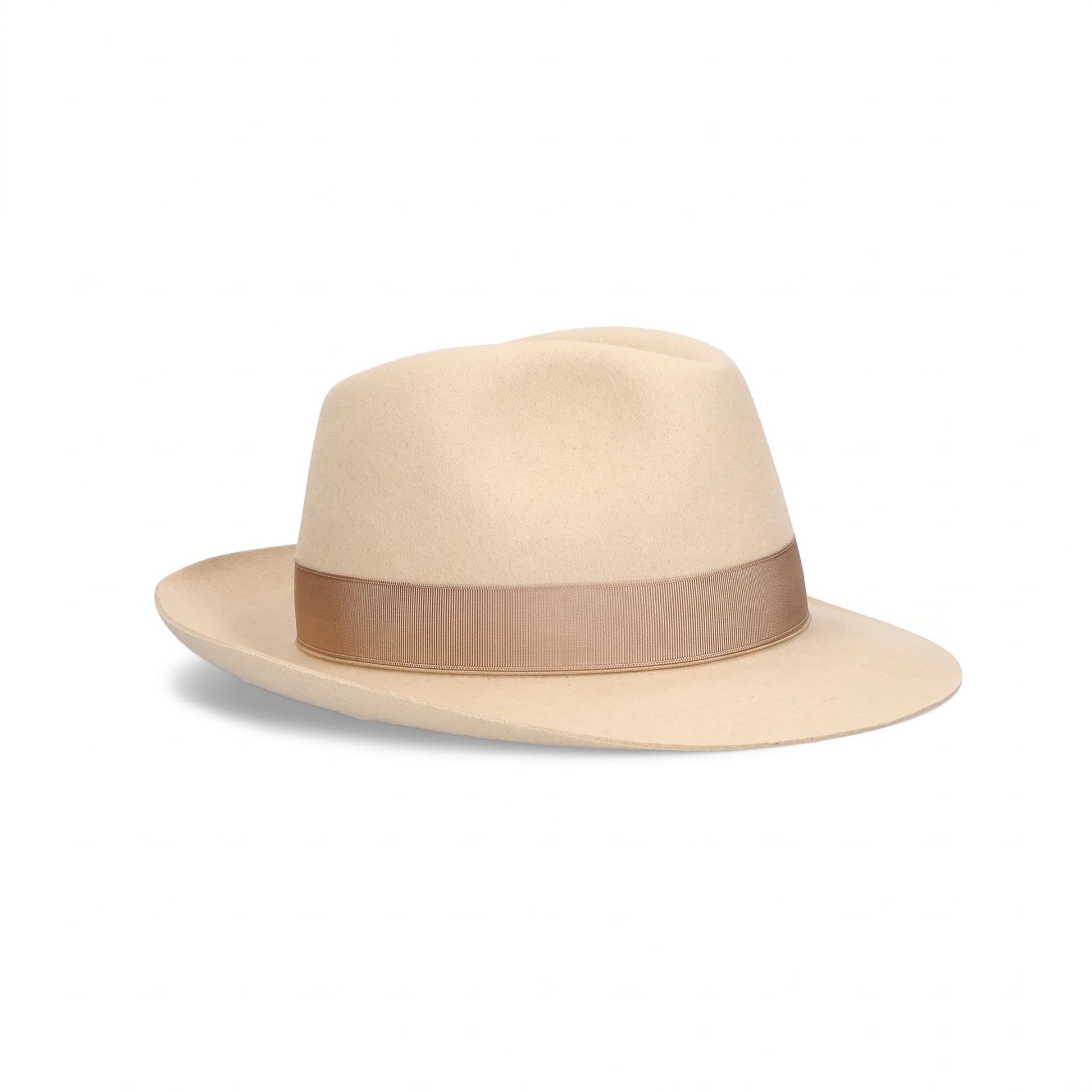 Borsalino Cappello Federico Feltro Alessandria Tesa Media Beige  390055