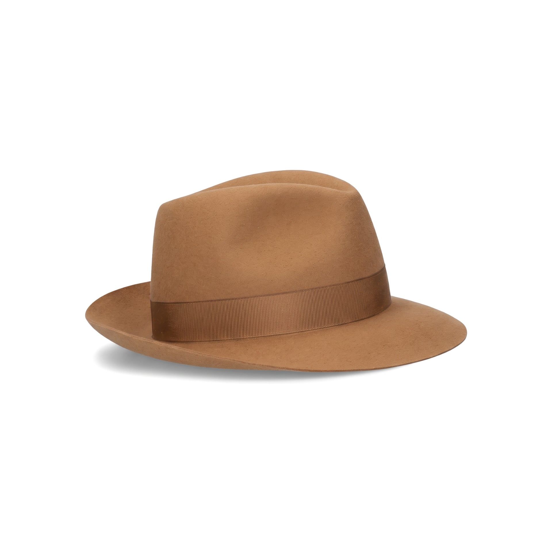 Borsalino Cappello Federico Feltro Alessandria Tesa Media Curcuma  390055