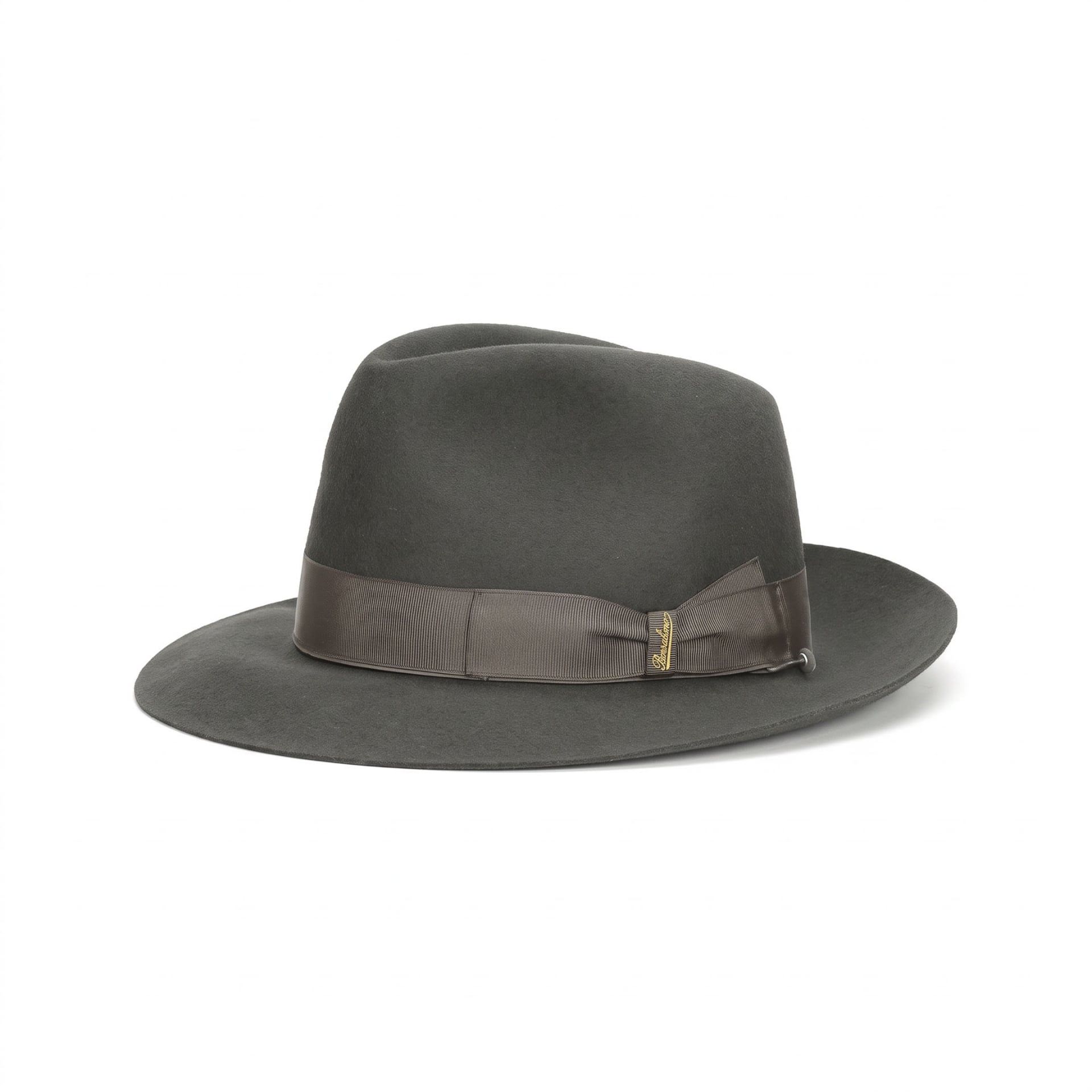 Borsalino Cappello Fedora Federico Feltro Tesa Media Bismuto  114336