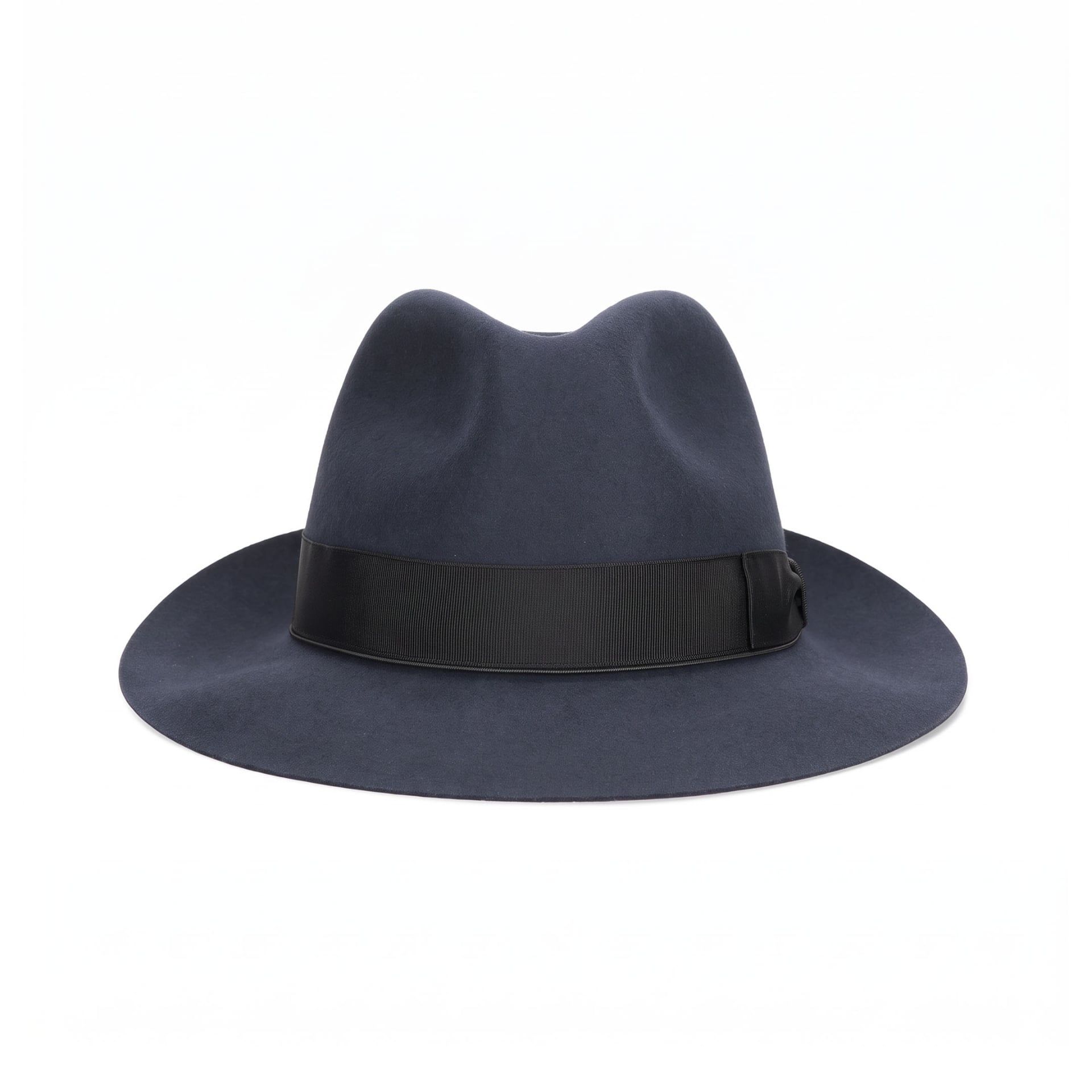 Borsalino Cappello Fedora Federico Feltro Tesa Media Jeans  114336
