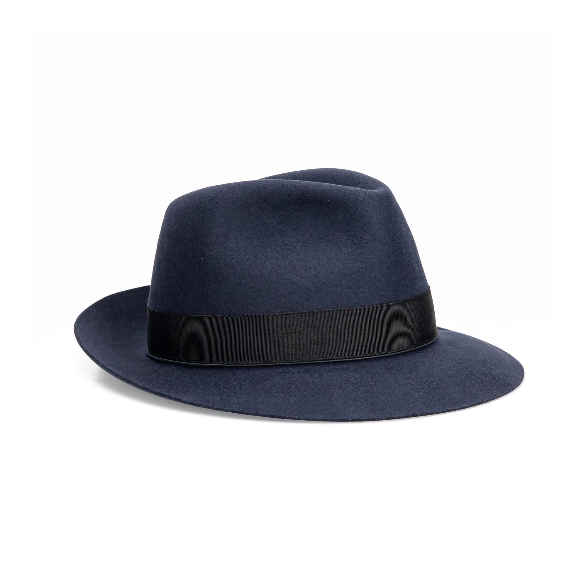 Borsalino Cappello Fedora Federico Feltro Tesa Media Jeans  114336