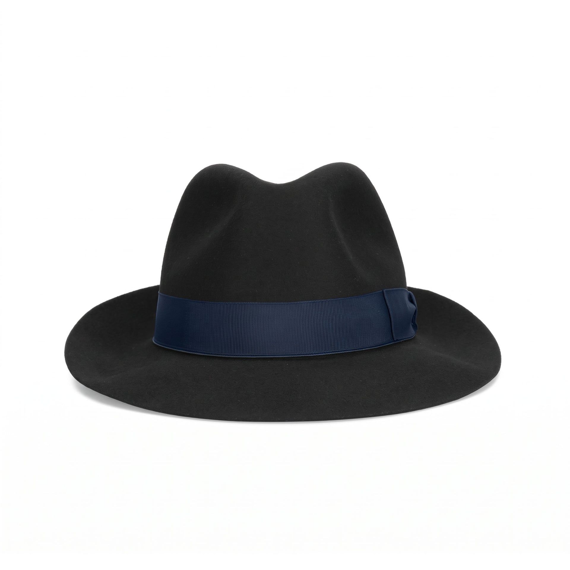 Borsalino Cappello Fedora Federico Feltro Tesa Media Nero  114336