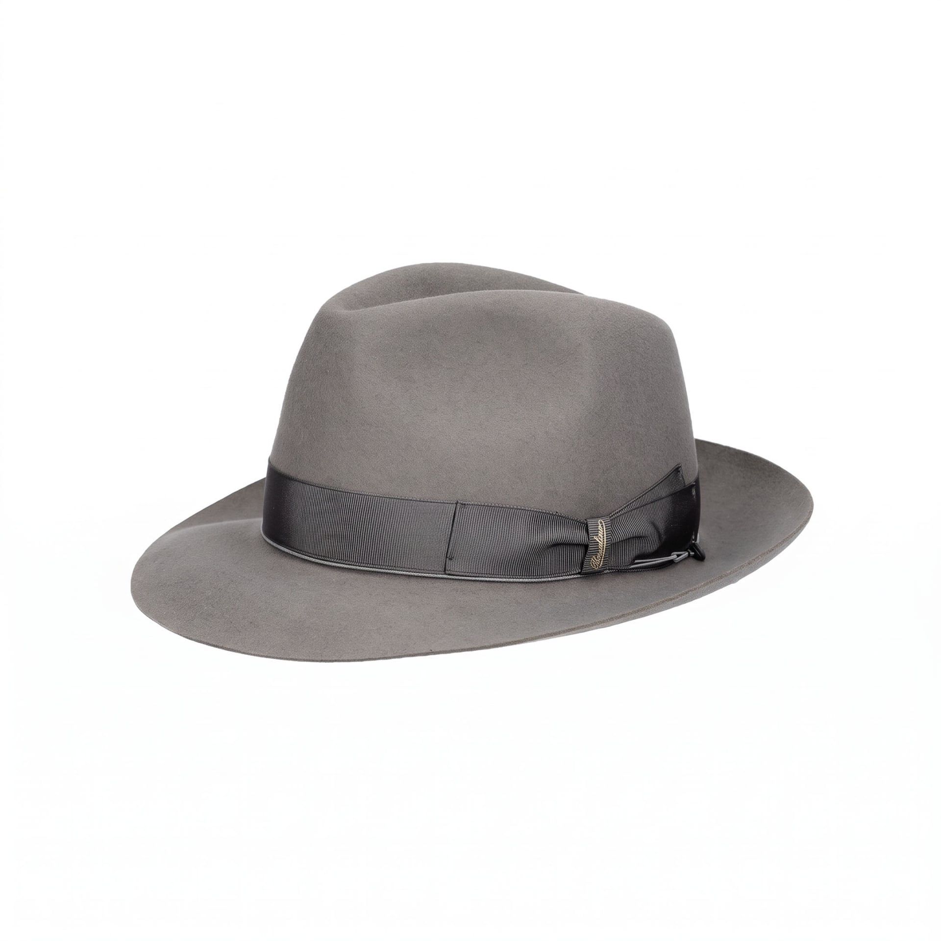 Borsalino Cappello Fedora Federico Feltro Tesa Media Vaiato  114336