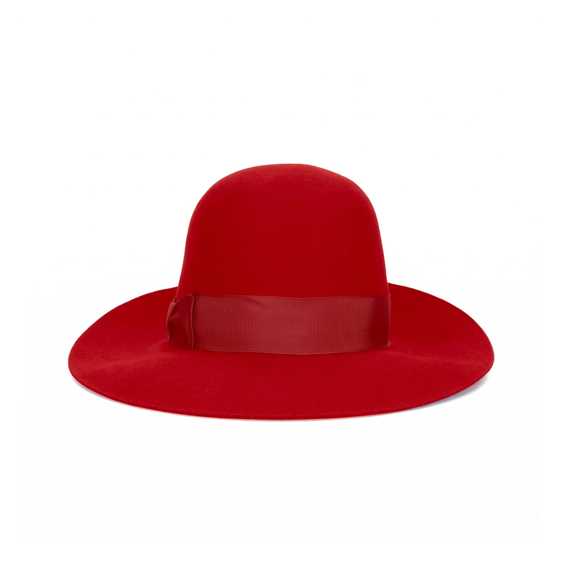 Borsalino Cappello Eleonora Feltro Tesa Larga Fuoco  212993