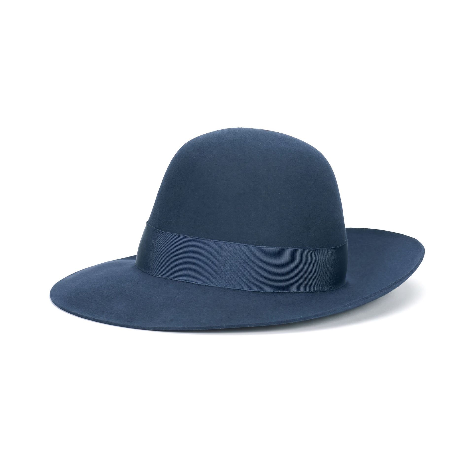 Borsalino Cappello Eleonora Feltro Tesa Larga Jeans  212993