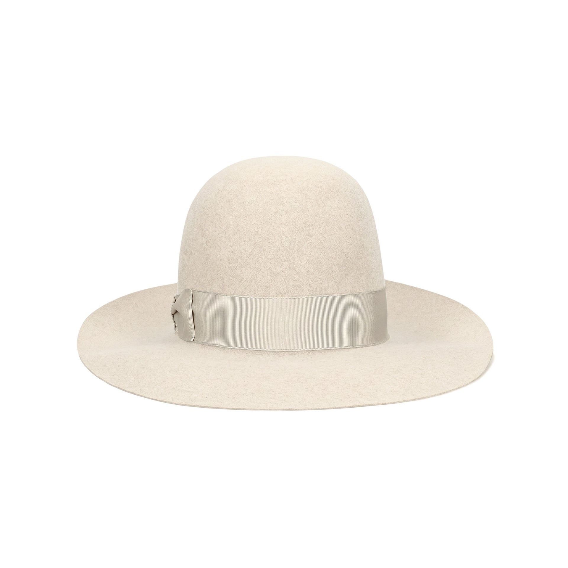 Borsalino Cappello Eleonora Feltro Tesa Larga Panna  212993