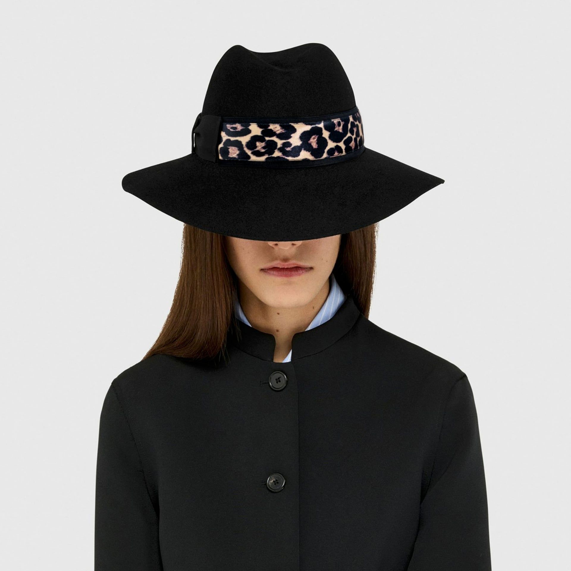 Borsalino Cappello Claudette Feltro Lana Fine Nero  450019-02A1