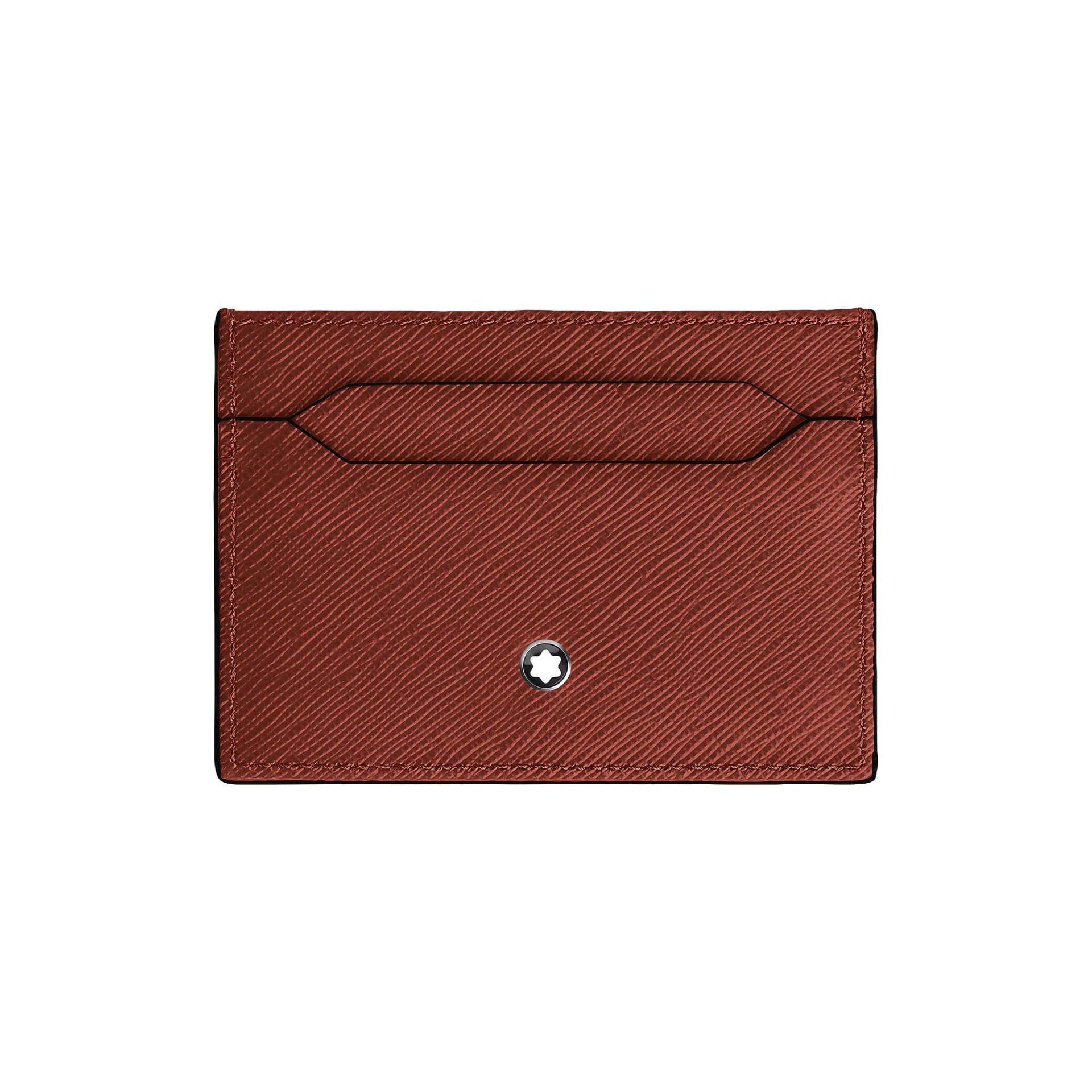 Montblanc Portacarte 5 Tasche in Pelle Sartorial Quercia Rossa  223027