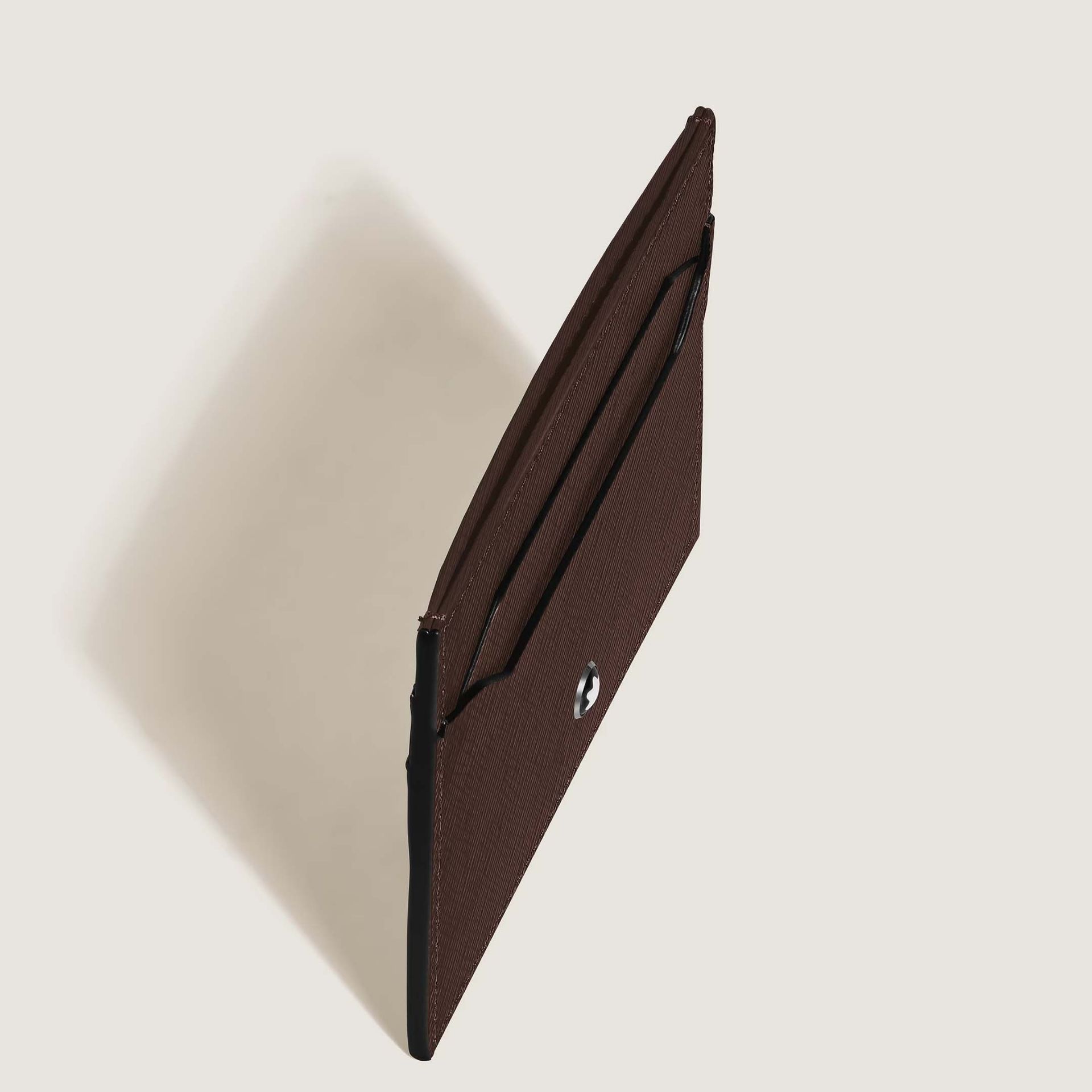 Montblanc Portacarte 5 Tasche in Pelle Sartorial Ebano  223029