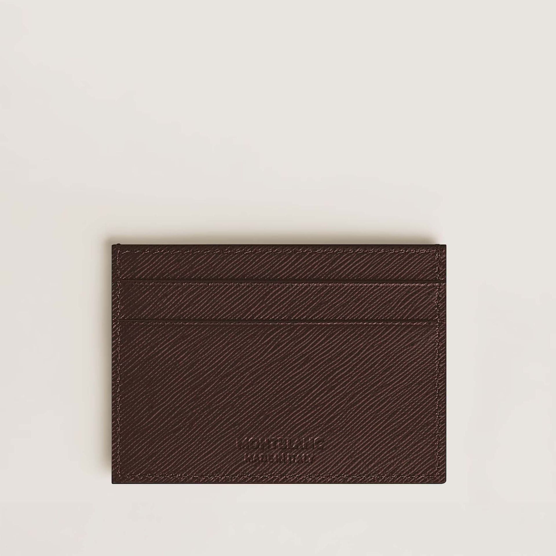 Montblanc Portacarte 5 Tasche in Pelle Sartorial Ebano  223029