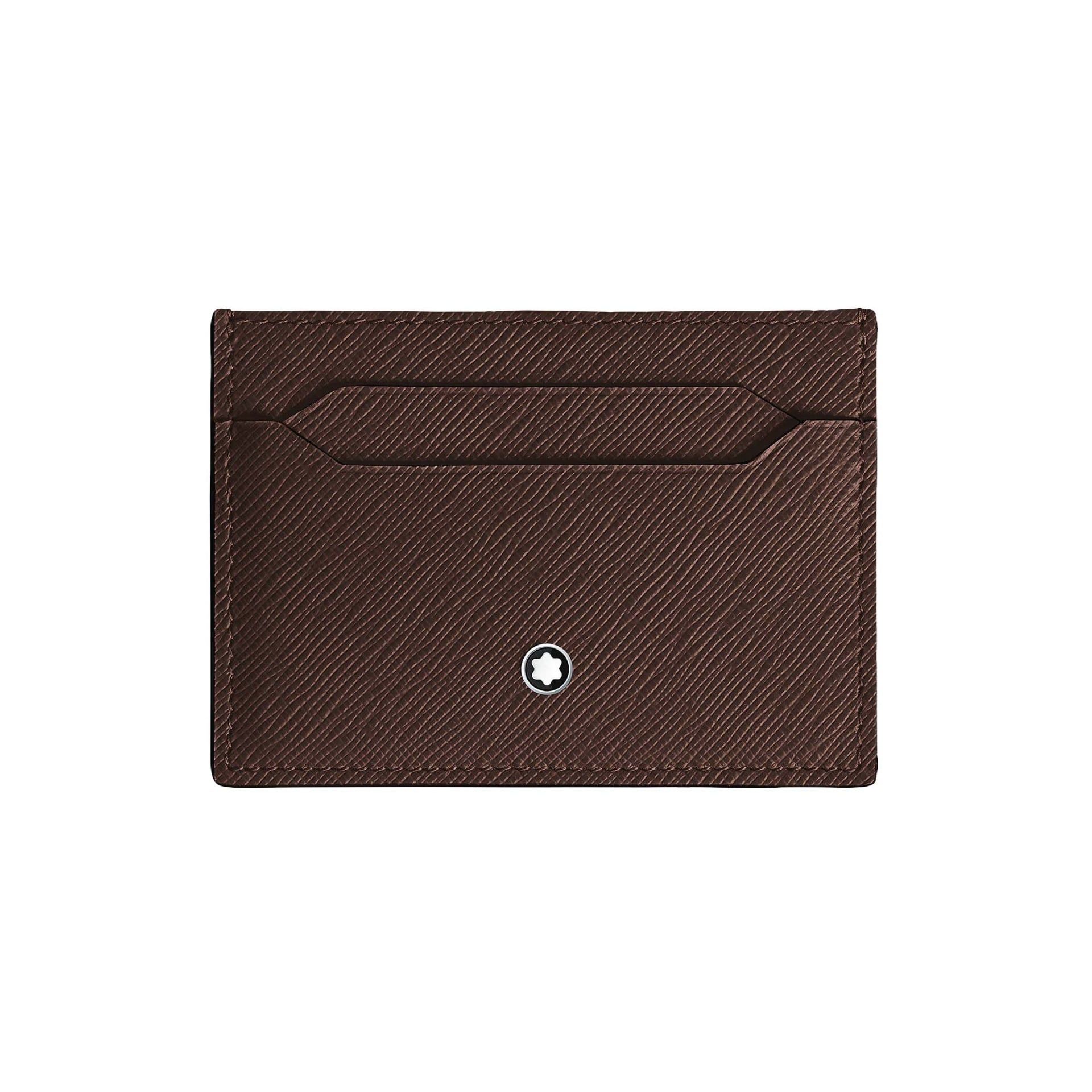 Montblanc Portacarte 5 Tasche in Pelle Sartorial Ebano  223029