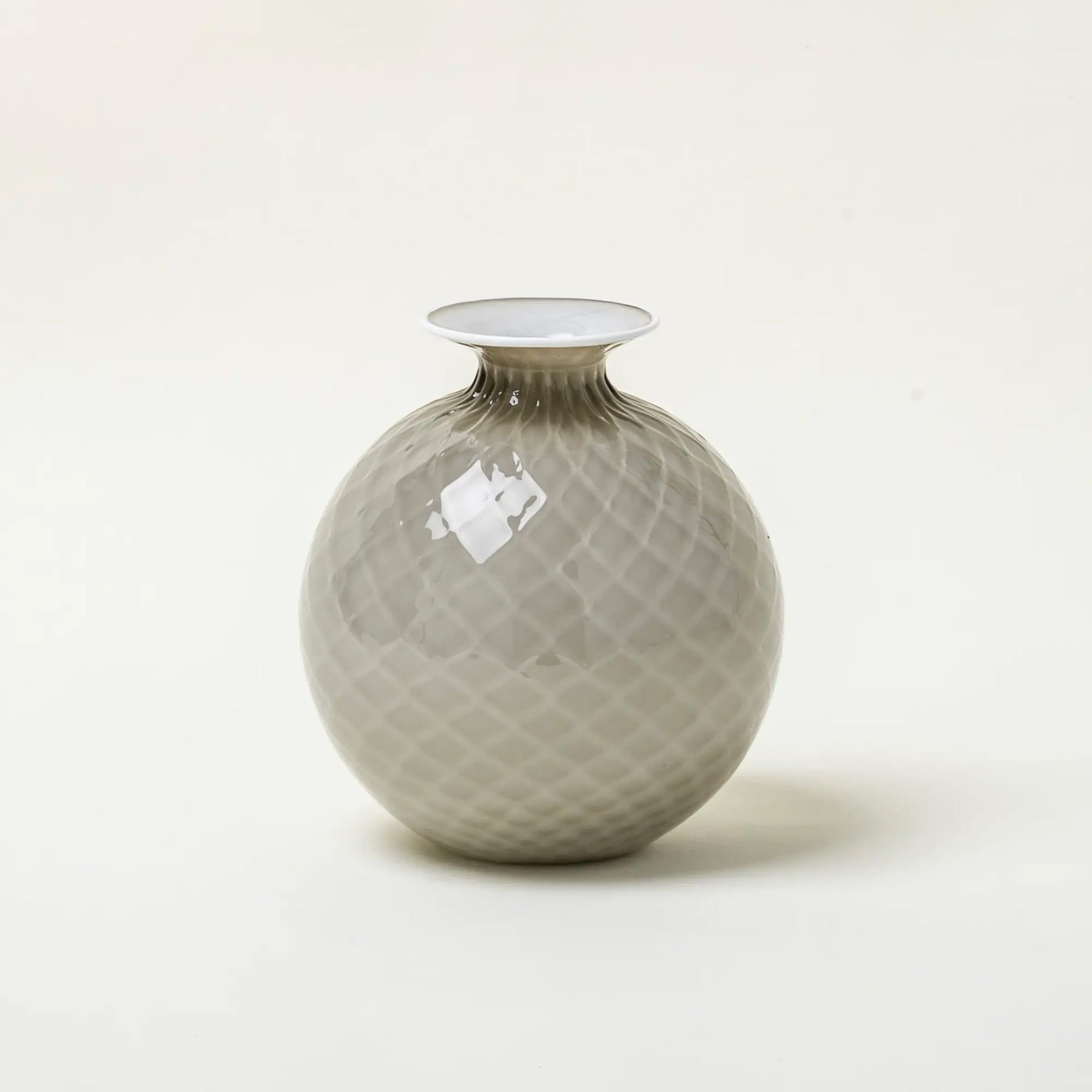 VENINI Vaso Monofiore Balloton Small Snow 14 CM – H 16,5 CM 100.16