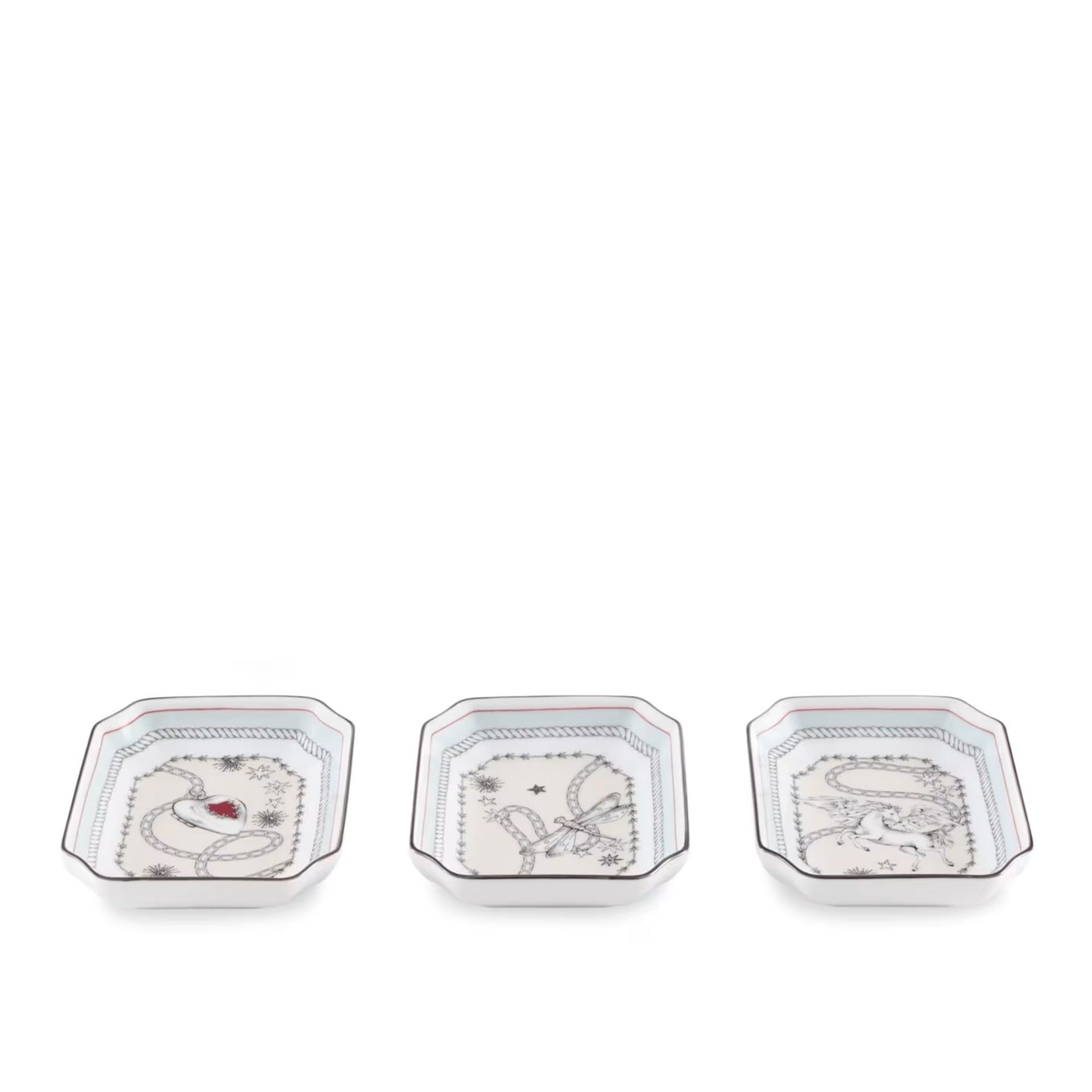 GINORI 1735 3 Svuotatasche Rettangolari Fortunae Multidecoro H 9.5 CM - 12.6 CM 017RG00 FX3140LX125XG00136900