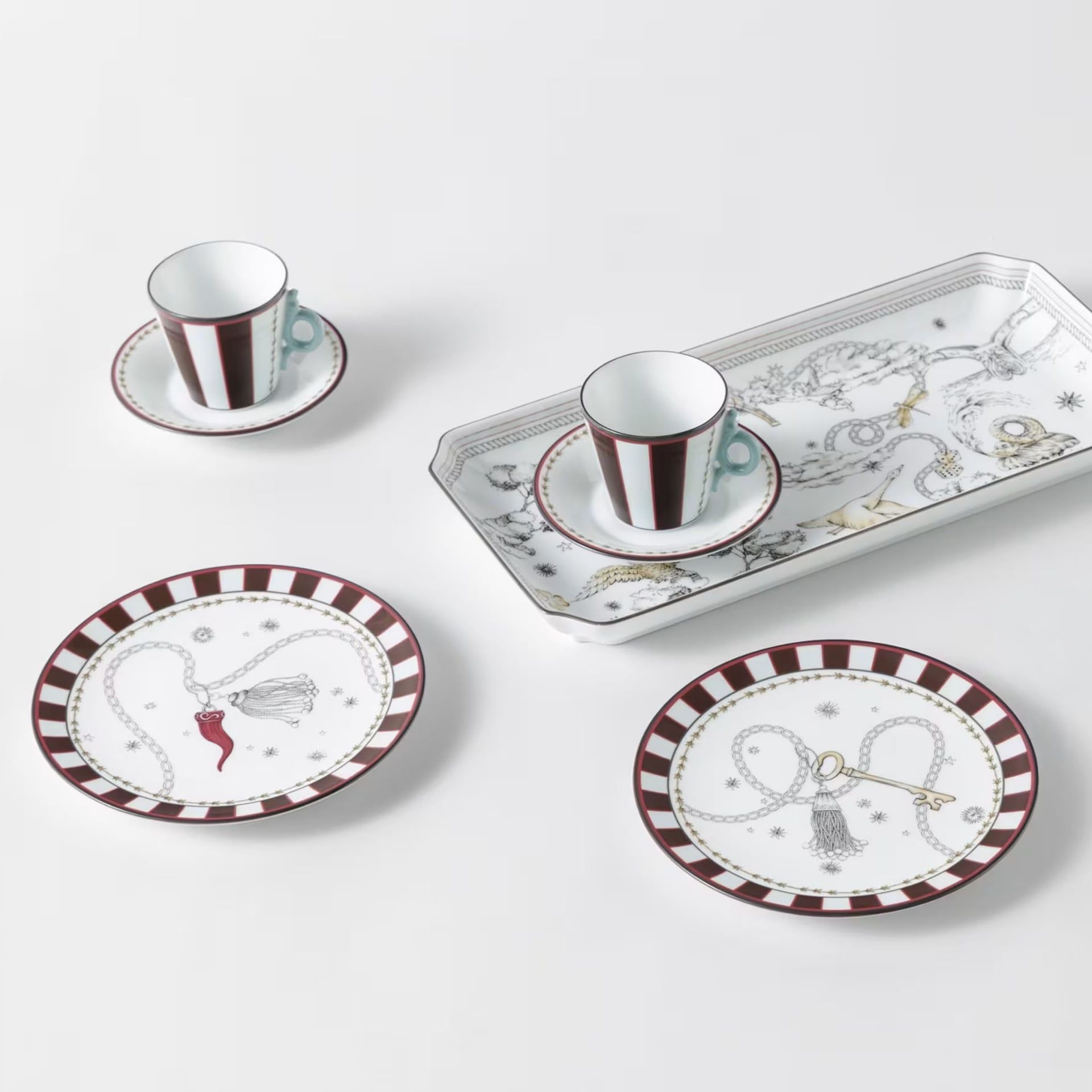 GINORI 1735 2 Piattini Fortunae Multidecoro Ø 16 CM 140RG00 FX2110LX0160G00136900