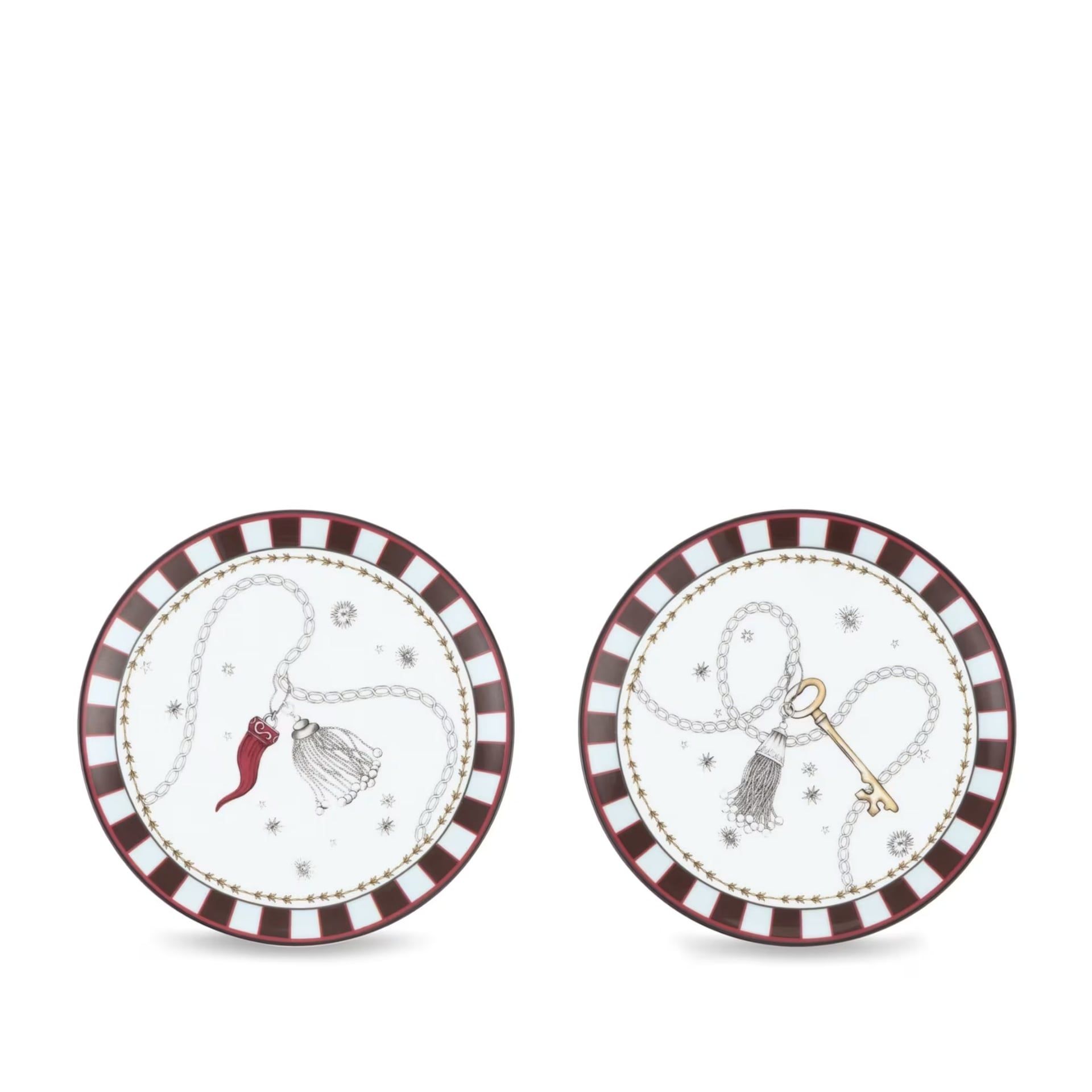 GINORI 1735 2 Piattini Fortunae Multidecoro Ø 16 CM 140RG00 FX2110LX0160G00136900