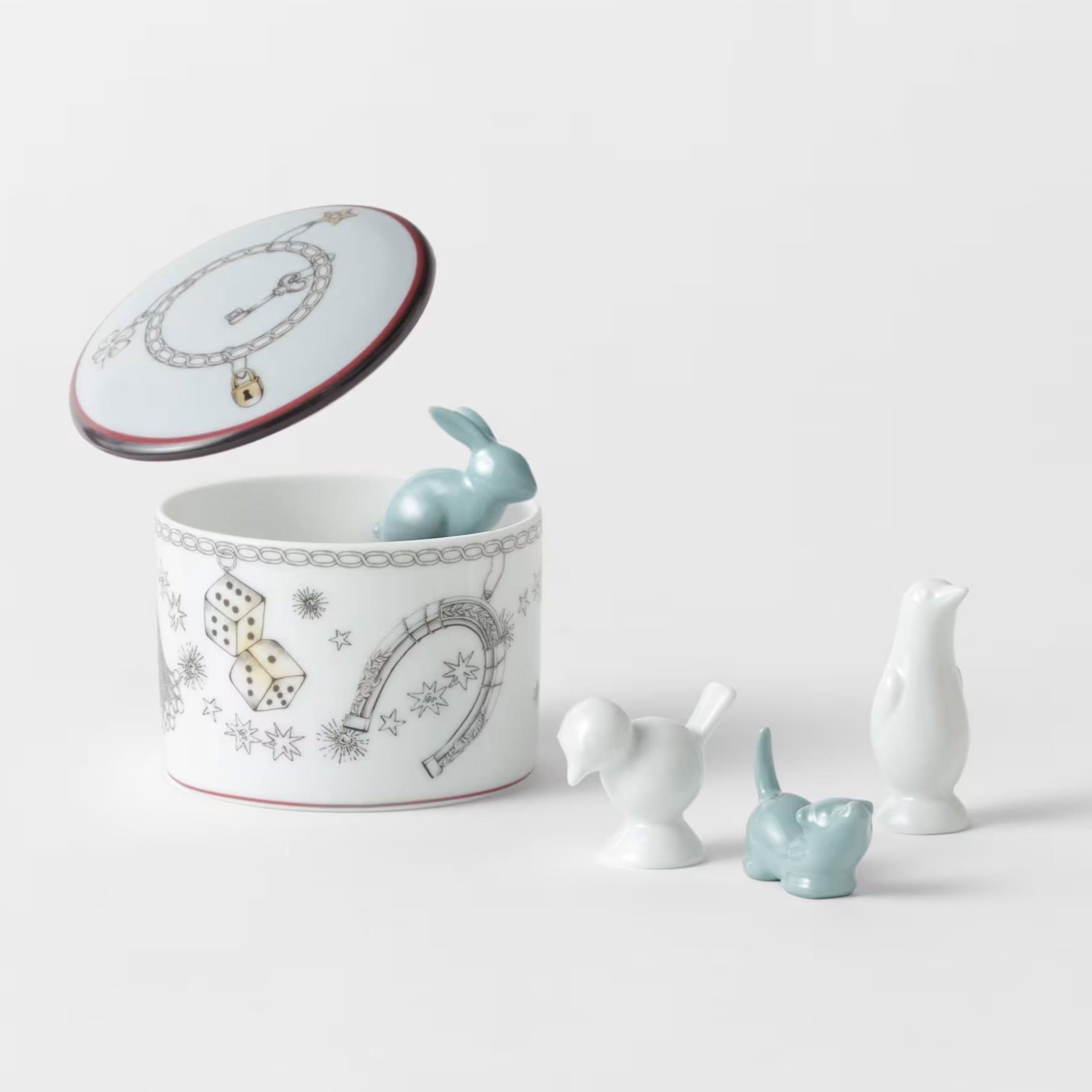 GINORI 1735 4 Pedine Fortunae Animali H 3 CM - 4 CM 014RG00 FX4000LXGENG00136900