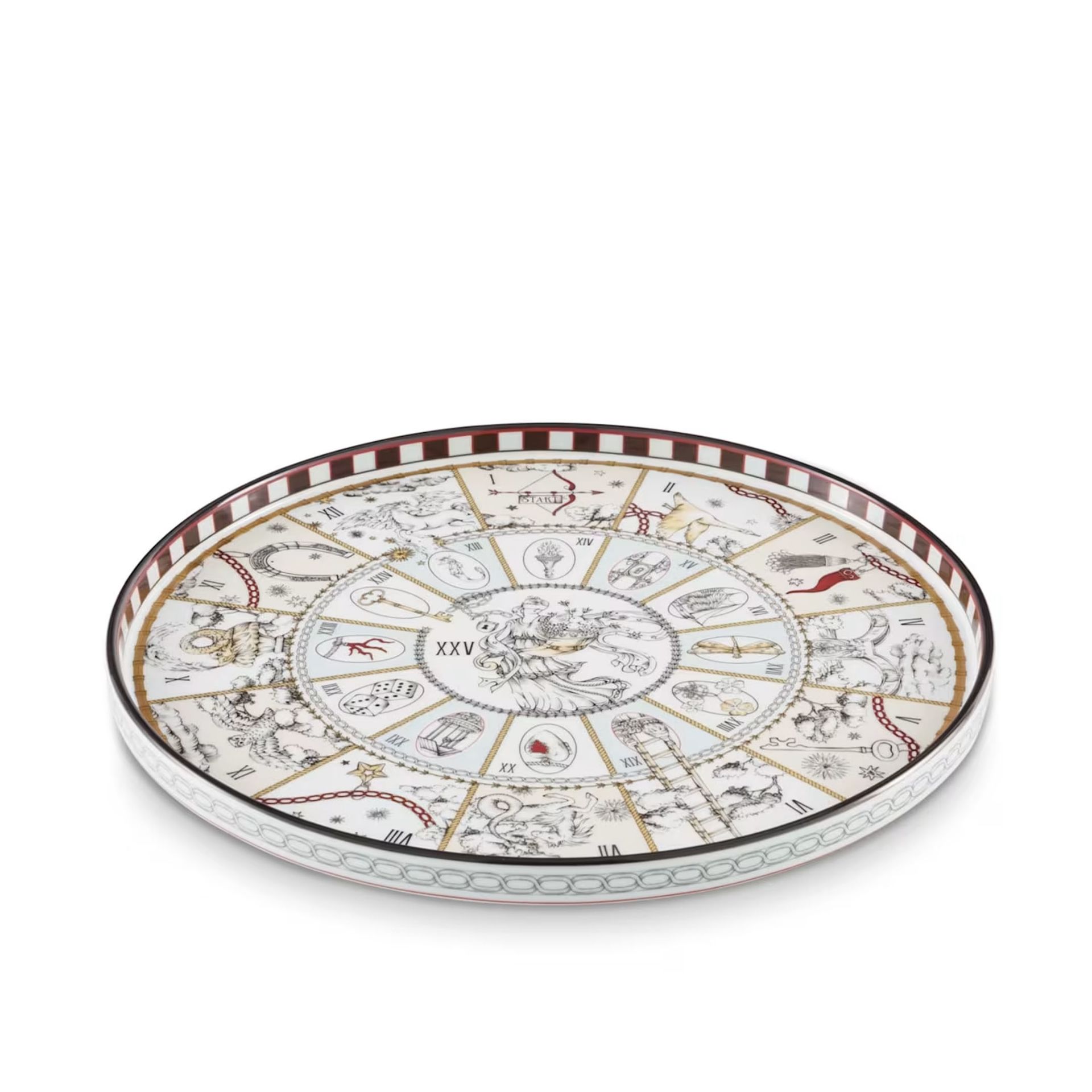 GINORI 1735 Centrotavola Fortunae Gioco dell'Oca Ø 33 CM 182RG00 FCO004LX0330G00136900