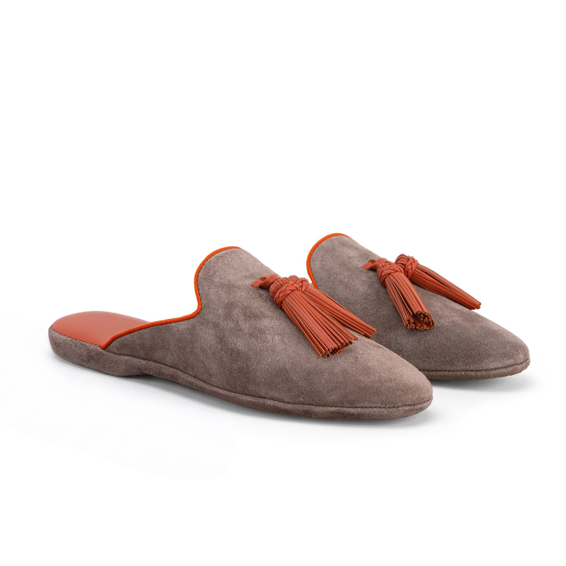 ASTRUA Creations Pantofola Slipper Aperta Babù Camoscio Charme  33001