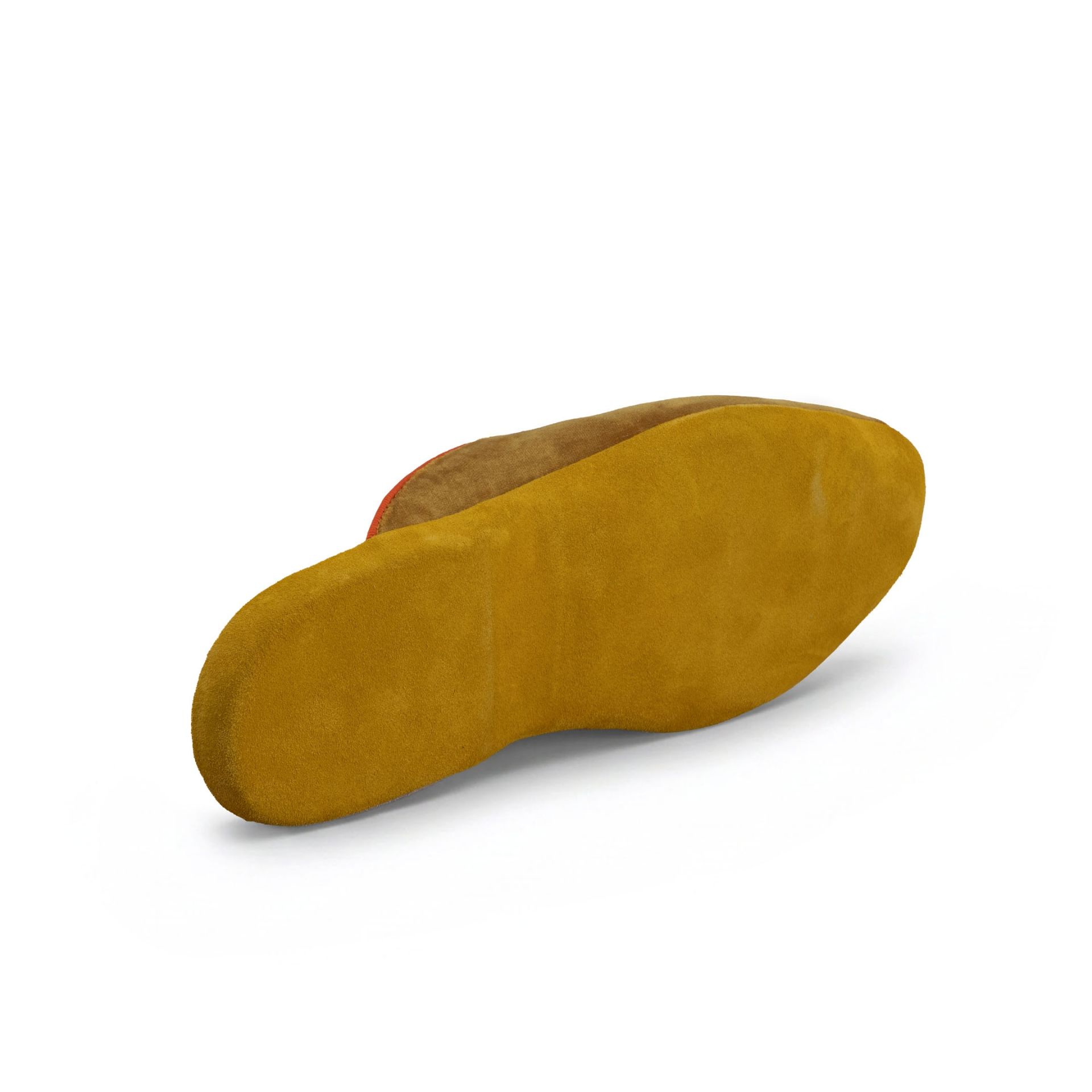 ASTRUA Creations Pantofola Slipper Aperta Babù Velluto Ocra  32018