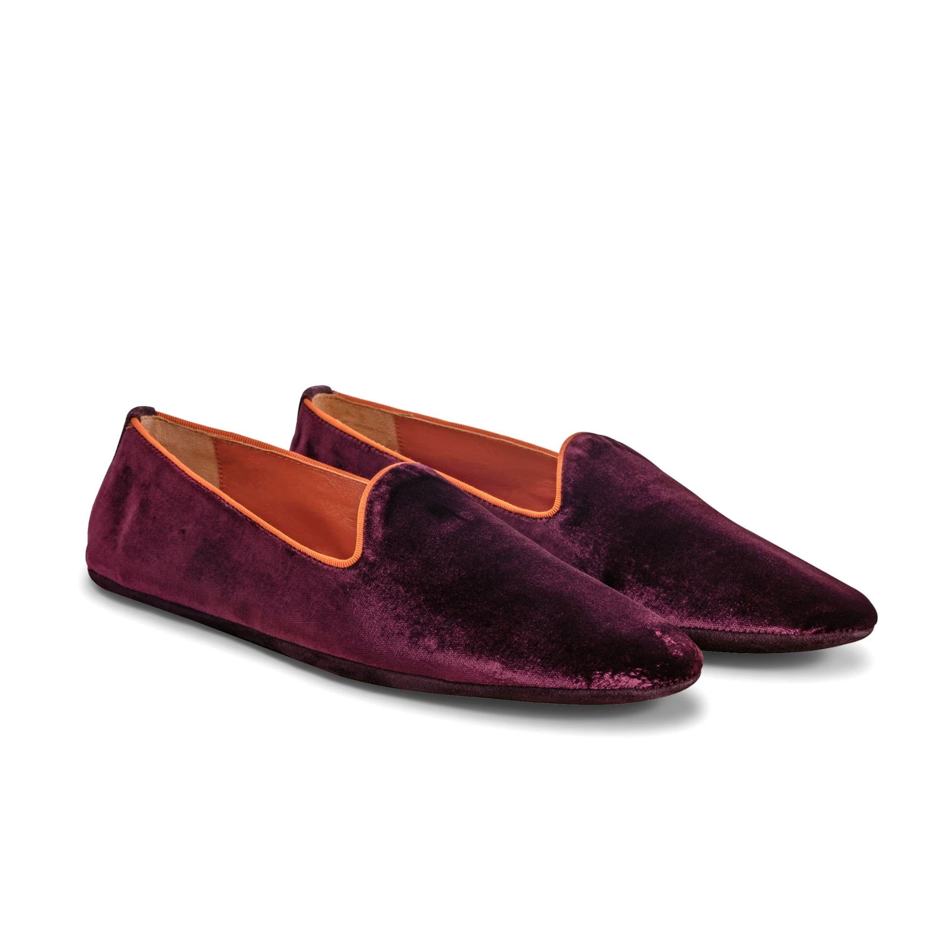 ASTRUA Creations Pantofola Slipper Friulana Velluto Bordeaux  32034