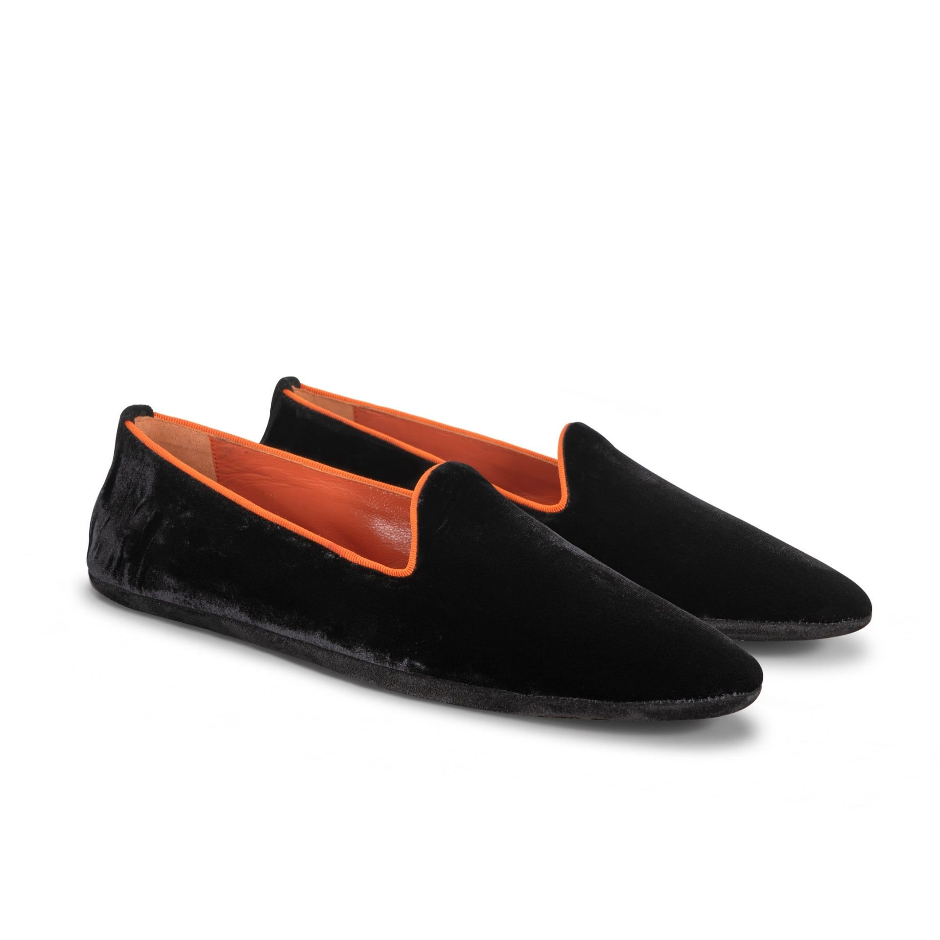 ASTRUA Creations Pantofola Slipper Friulana Velluto Nero  32034