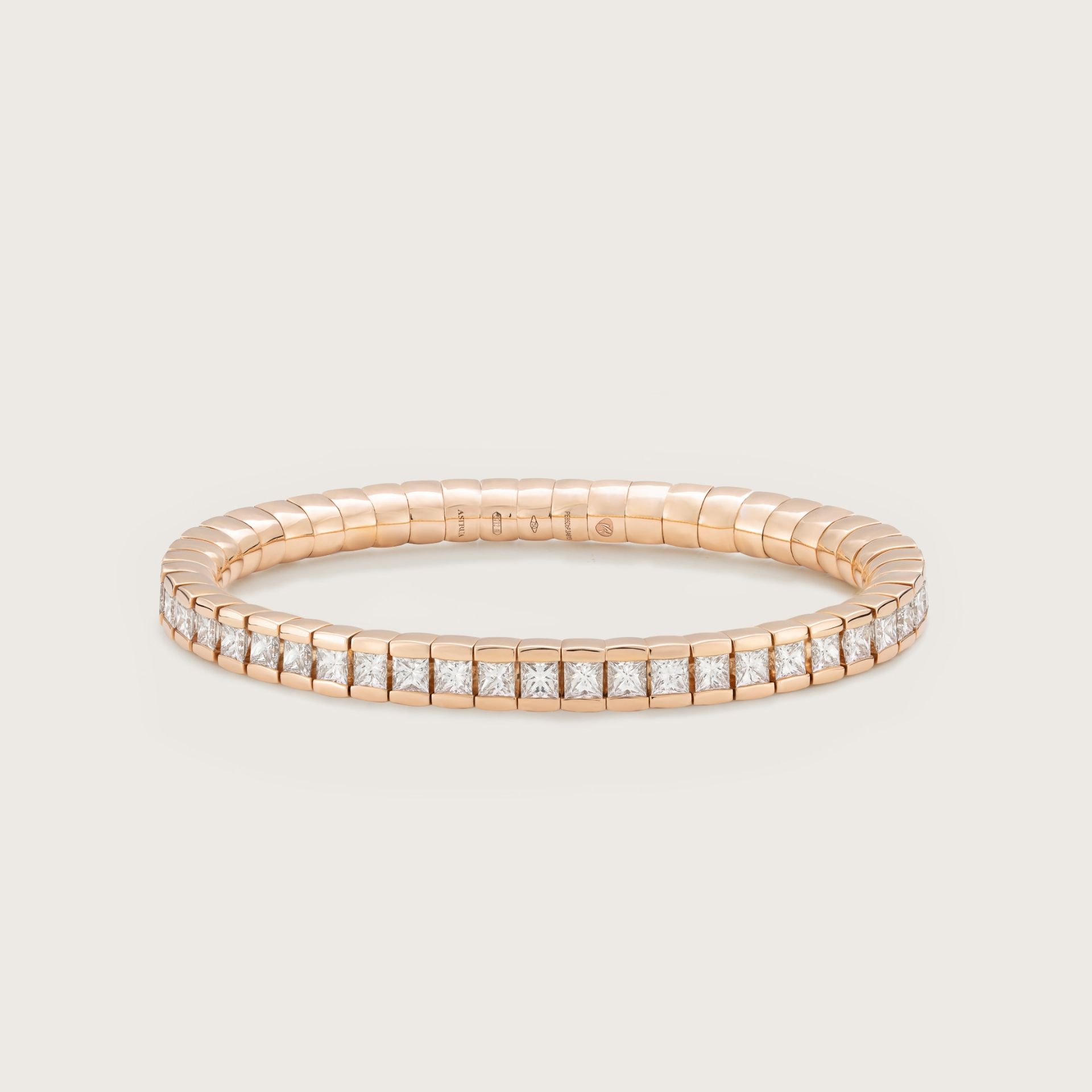 ASTRUA Bracciale Petali, Oro Rosa, Diamanti PE85DBP.3
