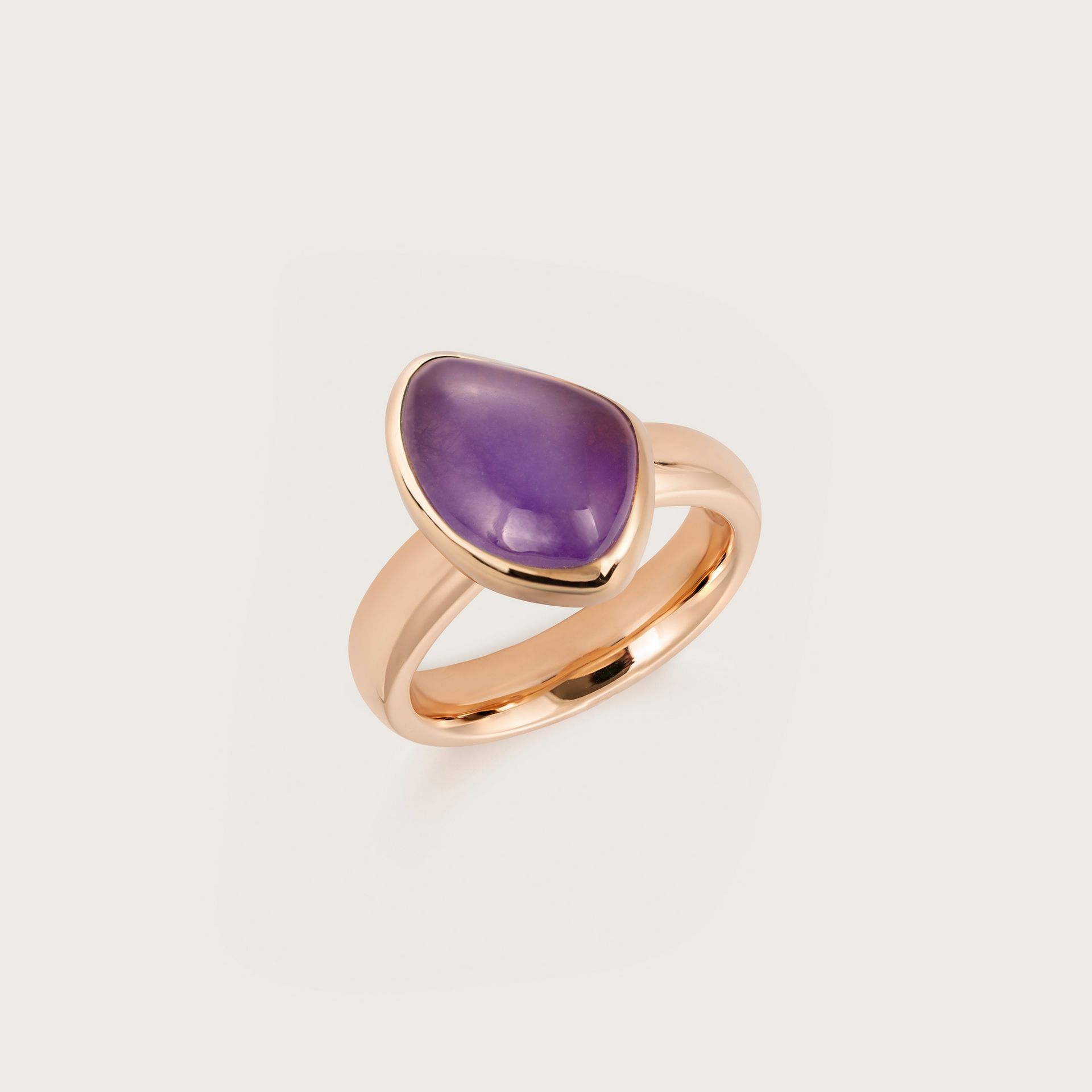 ASTRUA Anello Mykonos, Oro Rosa, Giada MI15CGIVIS.S