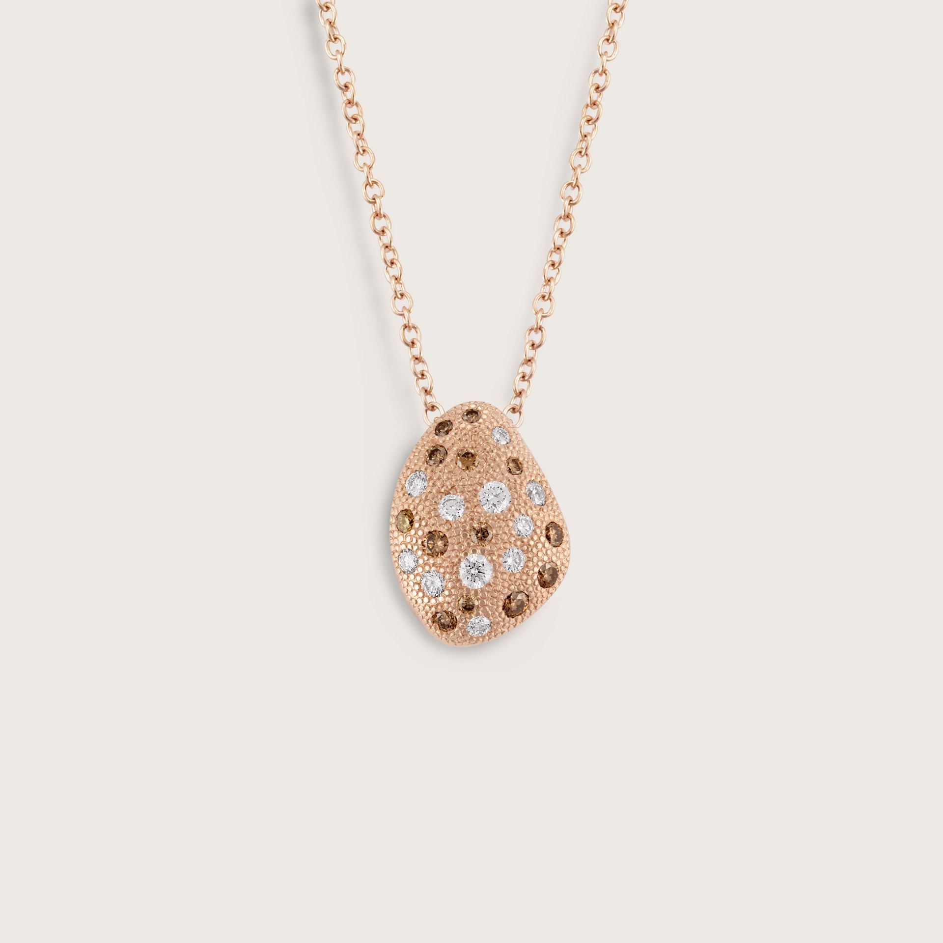 ASTRUA Ciondolo Mykonos, Oro Rosa, Diamanti MI95PDBD9.XS