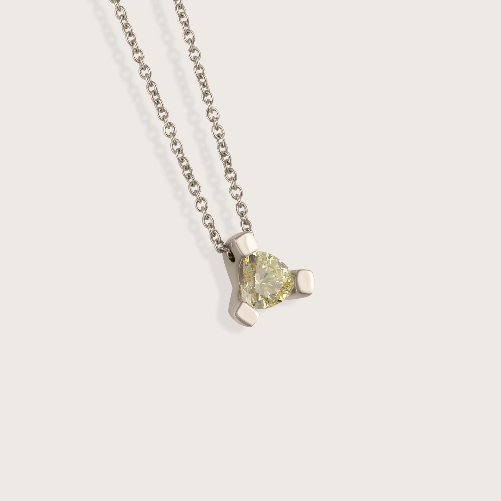 ASTRUA Ciondolo Luce, Oro Bianco, Diamante L95CUDFY.3