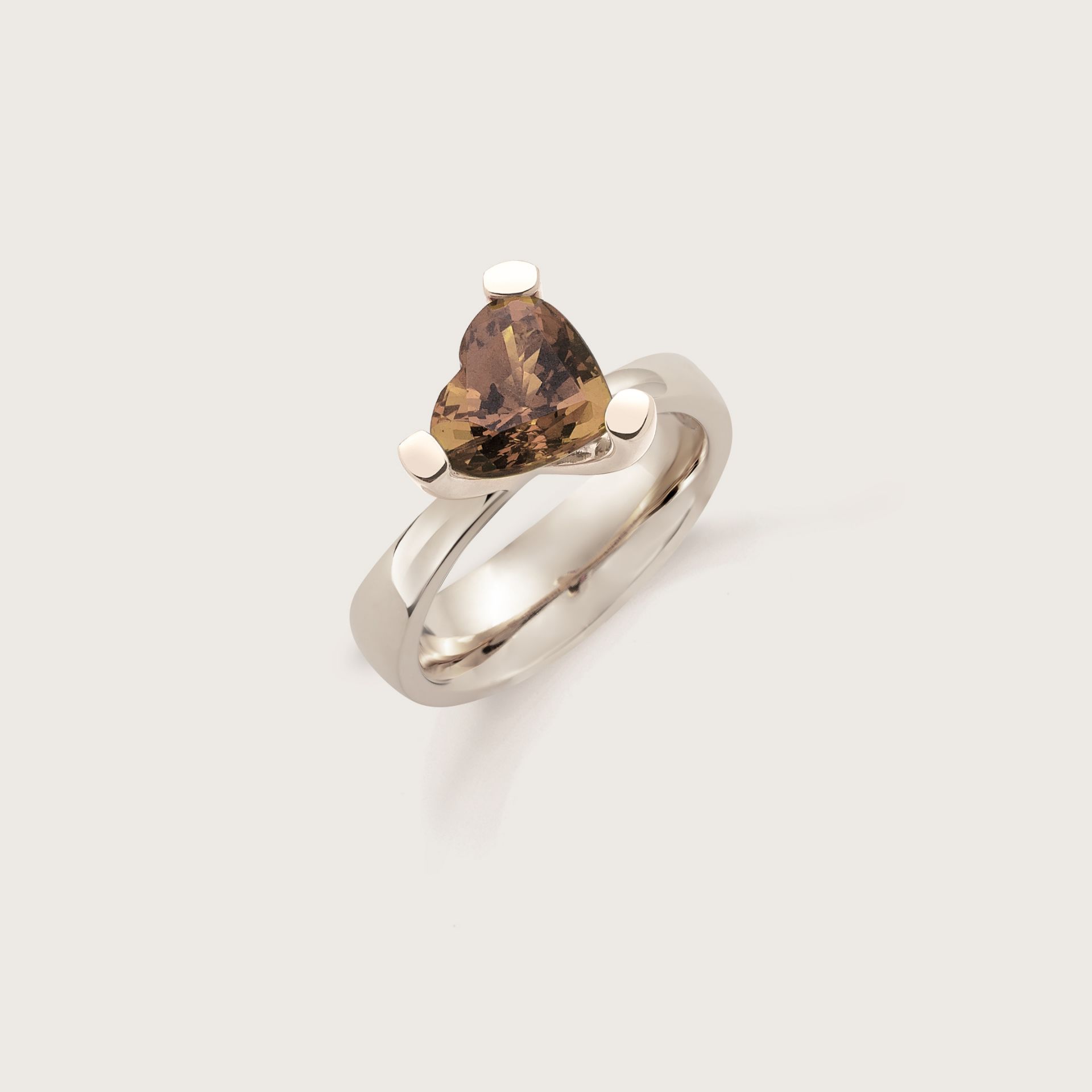 ASTRUA Anello Luce, Oro Bianco, Tormalina S19CUTRCOG.3