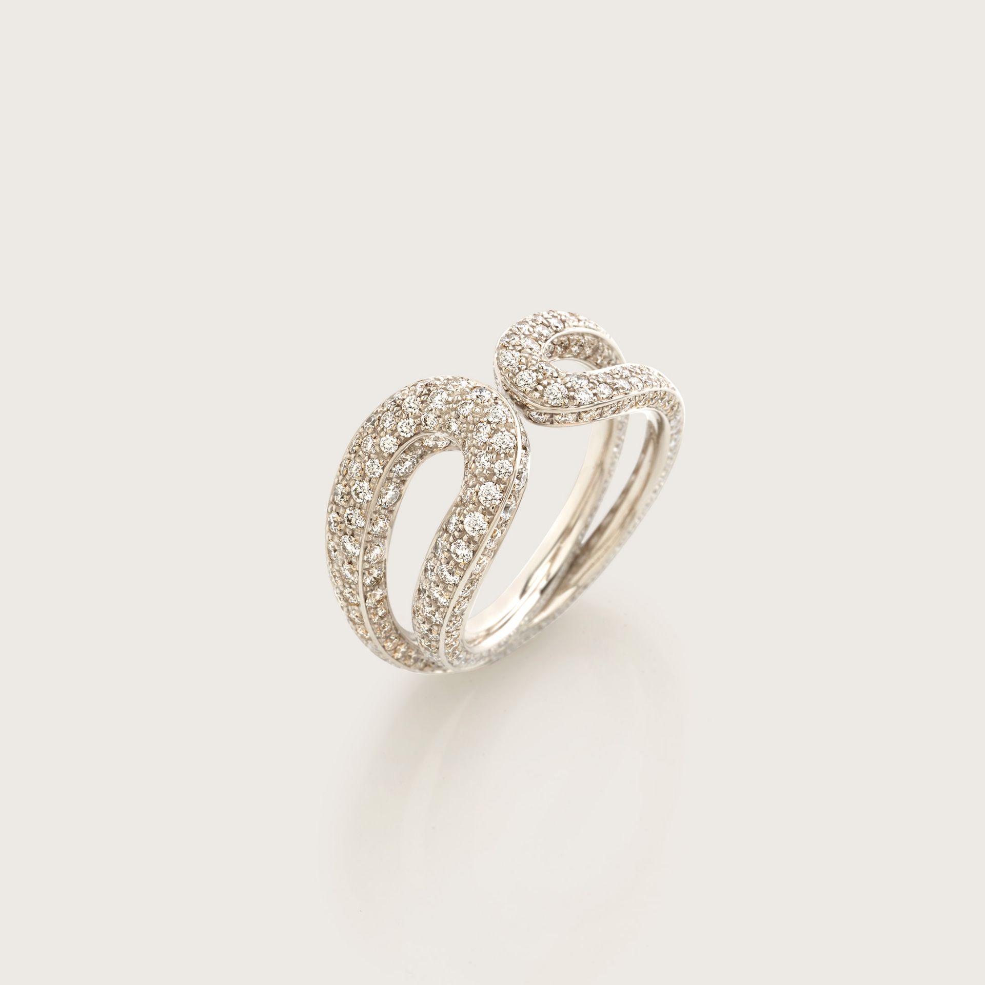 ASTRUA Anello Senza Fine, Oro Bianco, Diamanti SF19DLPD.XS