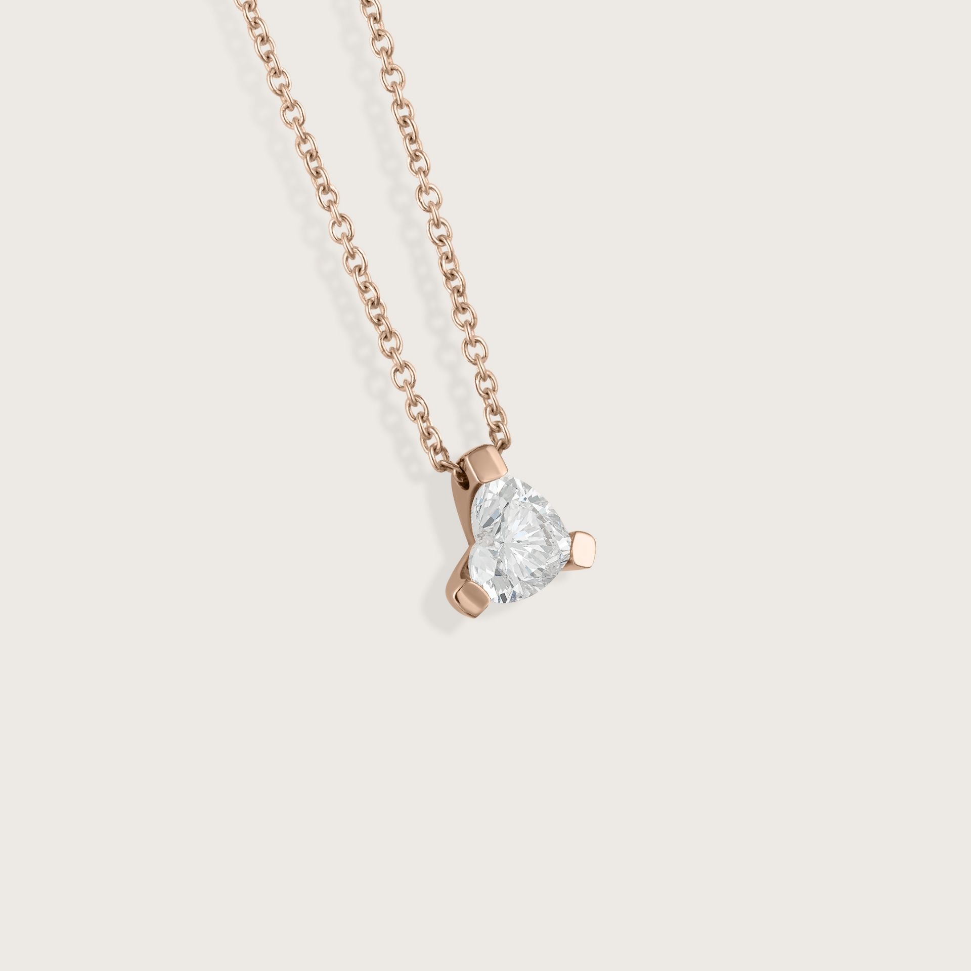 ASTRUA Ciondolo Luce, Oro Rosa, Diamante S95CUD.3