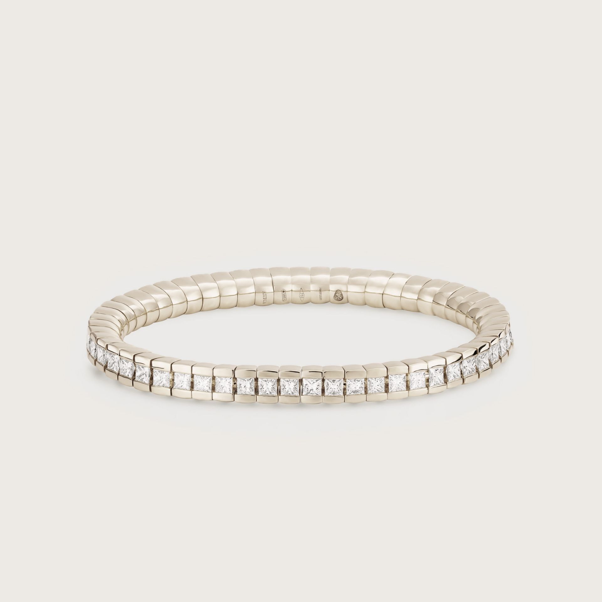 ASTRUA Bracciale Petali, Oro Bianco, Diamante PE89DBP.2,5