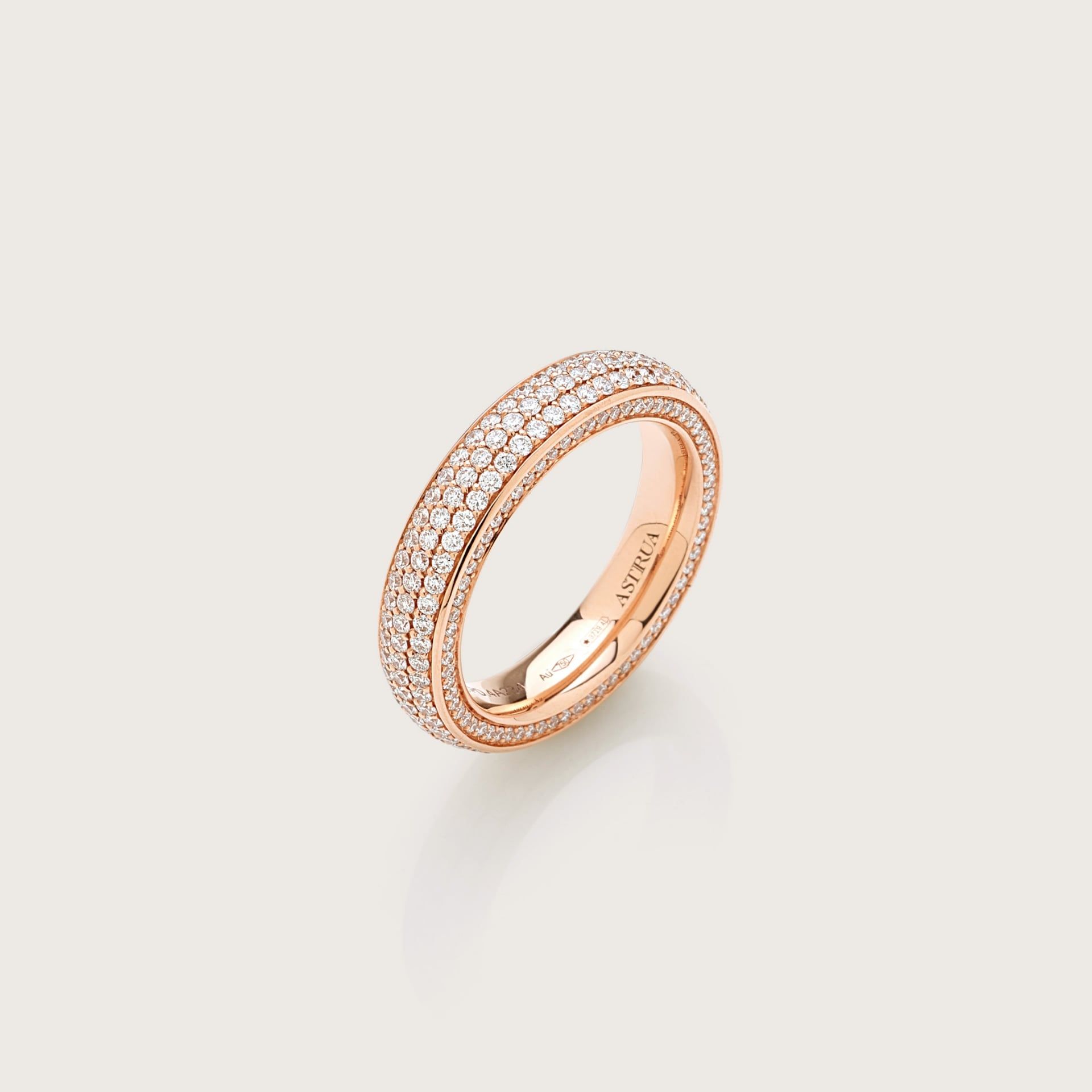 ASTRUA Anello Perché Ti Amo, Oro Rosa, Diamanti 115DLPD.4