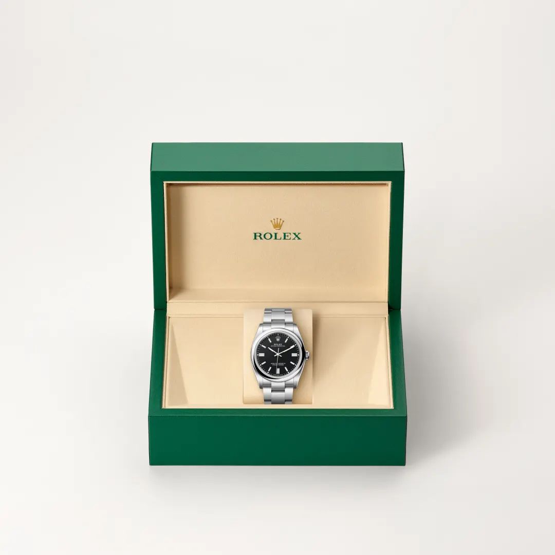 Rolex Oyster Perpetual 36 in Acciaio Oystersteelcon “Pavé madreperla farfalle”, lunetta Bombata, bracciale Acciaio Oystersteel