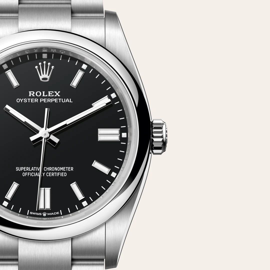 Rolex Oyster Perpetual 36 in Acciaio Oystersteelcon “Pavé madreperla farfalle”, lunetta Bombata, bracciale Acciaio Oystersteel