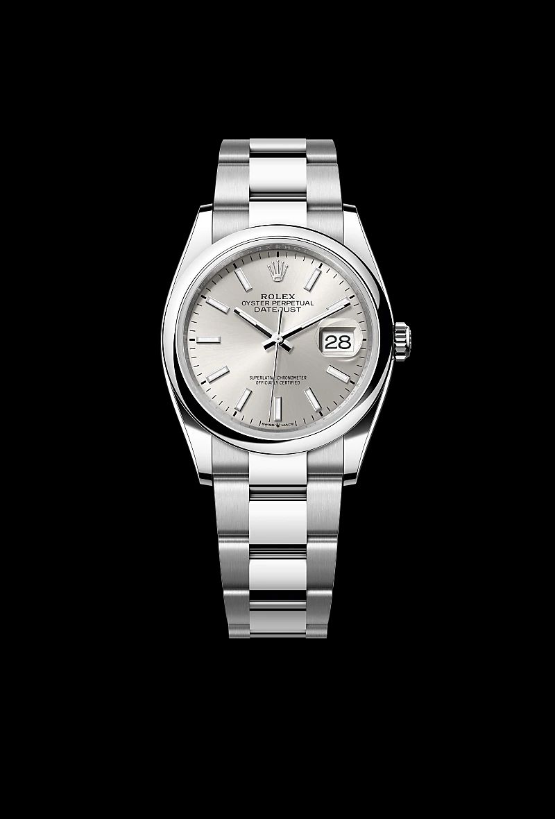 Rolex Datejust 36 in Oystersteelcon “Butterfly mother-of-pearl pavé”, lunetta Domed, bracciale Oystersteel