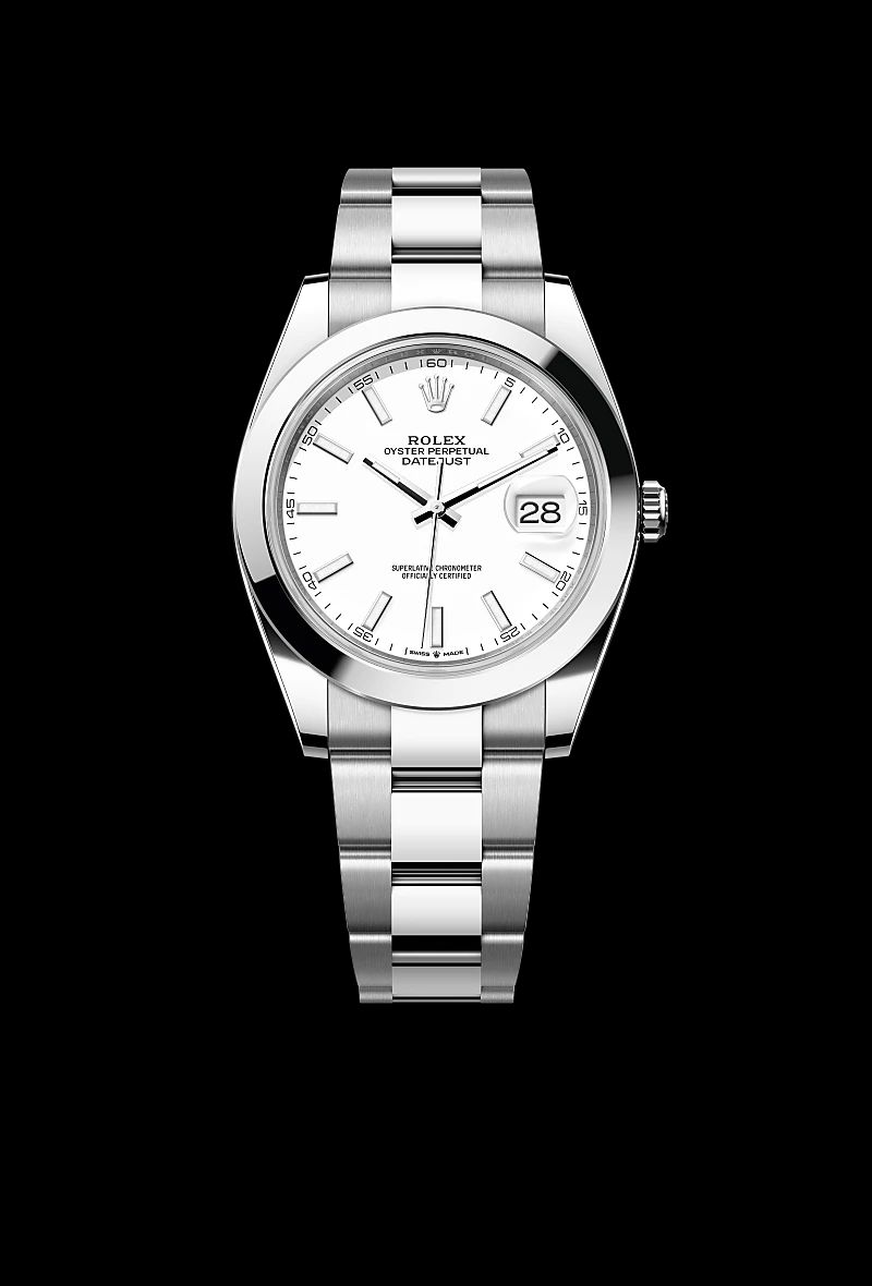 Rolex Datejust 41 in Acciaio Oystersteelcon “Pavé madreperla farfalle”, lunetta Bombata, bracciale Acciaio Oystersteel
