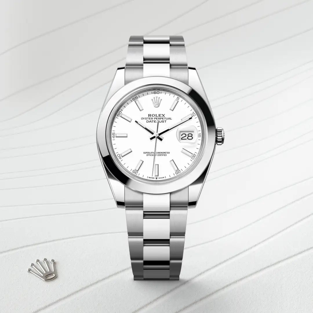 Rolex Datejust 41 in Acciaio Oystersteelcon “Pavé madreperla farfalle”, lunetta Bombata, bracciale Acciaio Oystersteel