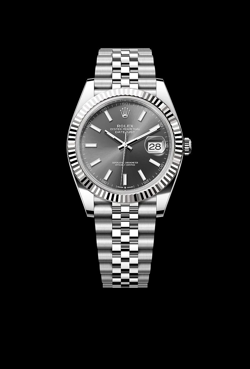 Rolex Datejust 41 in Acciaio Oystersteelcon “Pavé madreperla farfalle”, lunetta Bombata, bracciale Acciaio Oystersteel
