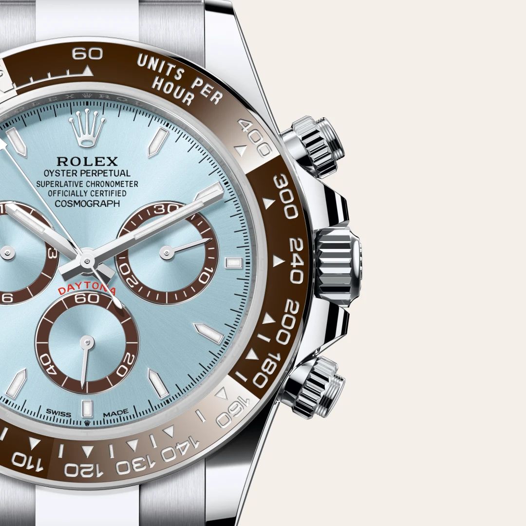 Rolex Cosmograph Daytona in Acciaio Oystersteelcon “Pavé madreperla farfalle”, lunetta Bombata, bracciale Acciaio Oystersteel